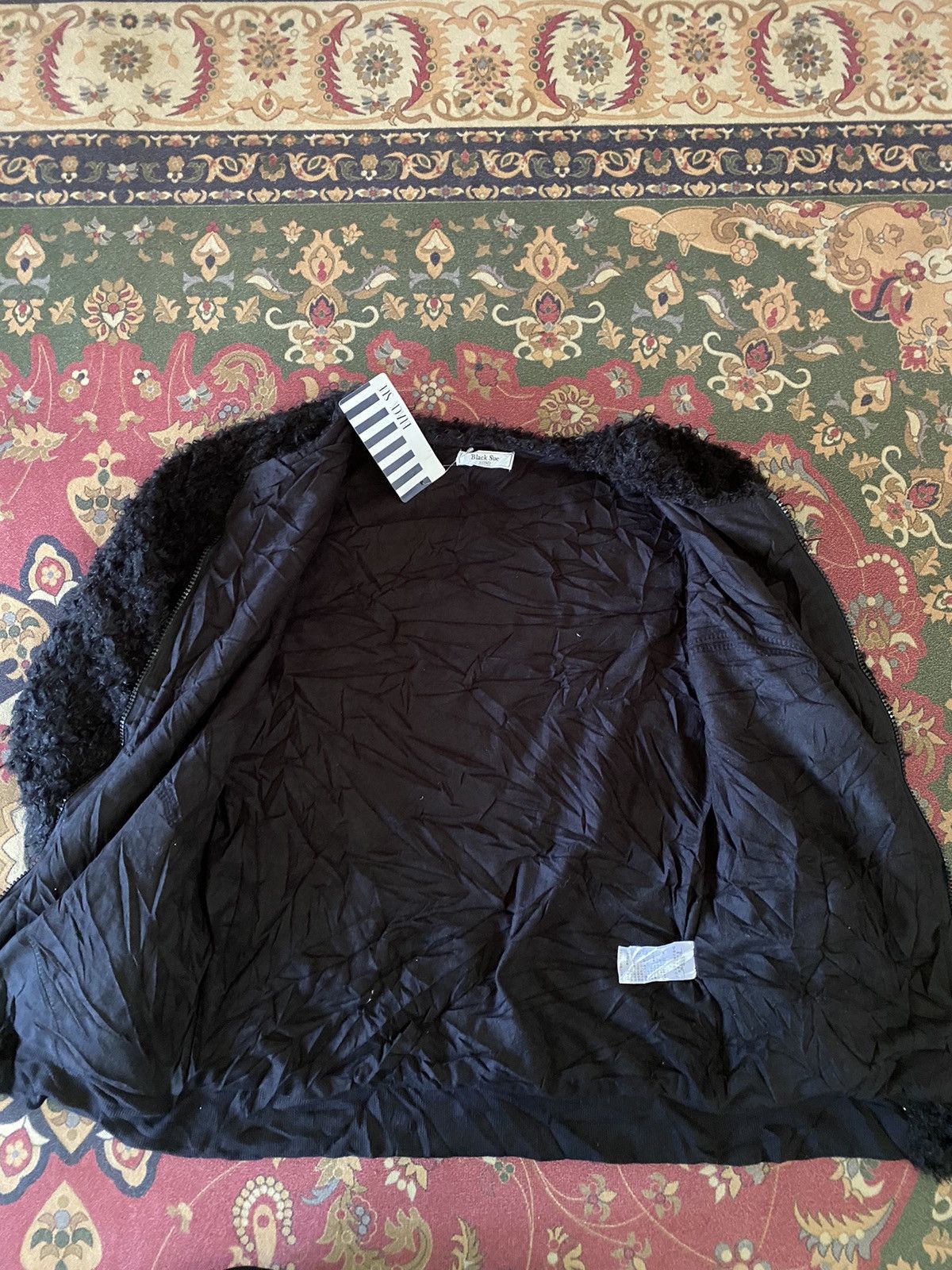 Beauty Beast Japanese Brand Black Sue Zipper Fleece Jacket Size US S / EU 44-46 / 1 - 3 Thumbnail