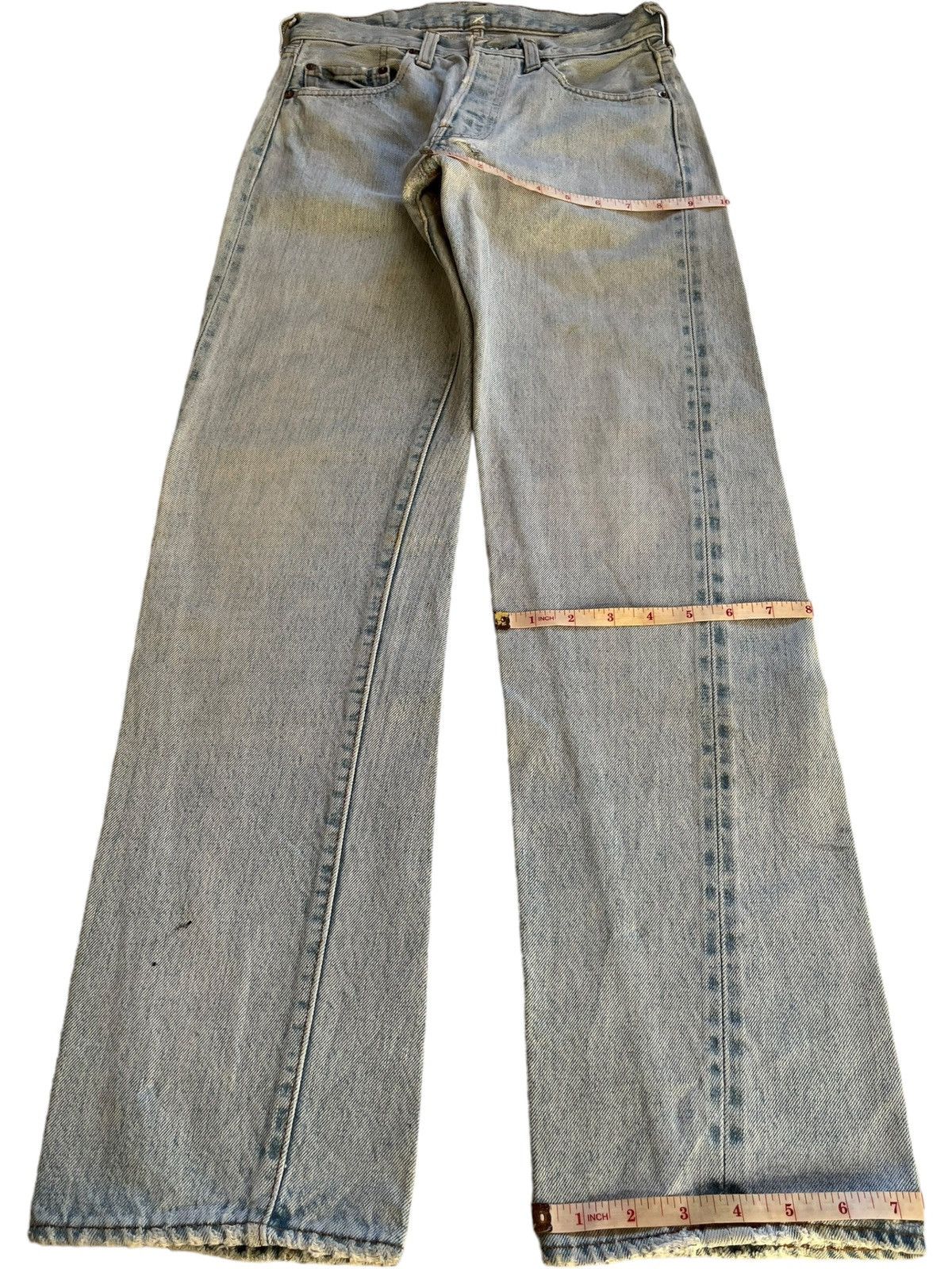 Levi's Vintage 70s Levis 501 Selvedge Bartacks Jeans Button 524 Size US 26 / EU 42 - 14 Thumbnail