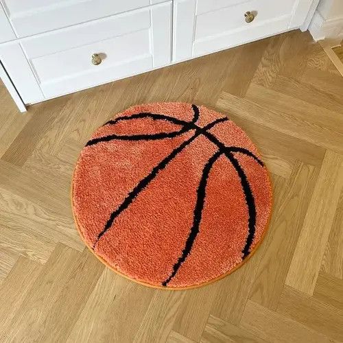 Designer Basketball 🏀 Tufted Rugs Size ONE SIZE - 1 Thumbnail