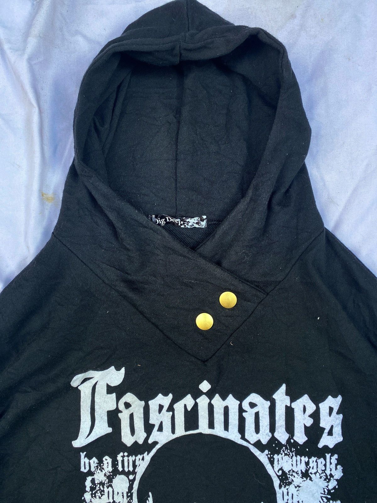 Hysteric Glamour DigDeep Skull Poem Vkei Punk Hoodie Lgb ifsixwasnine YYPH Size US L / EU 52-54 / 3 - 3 Thumbnail