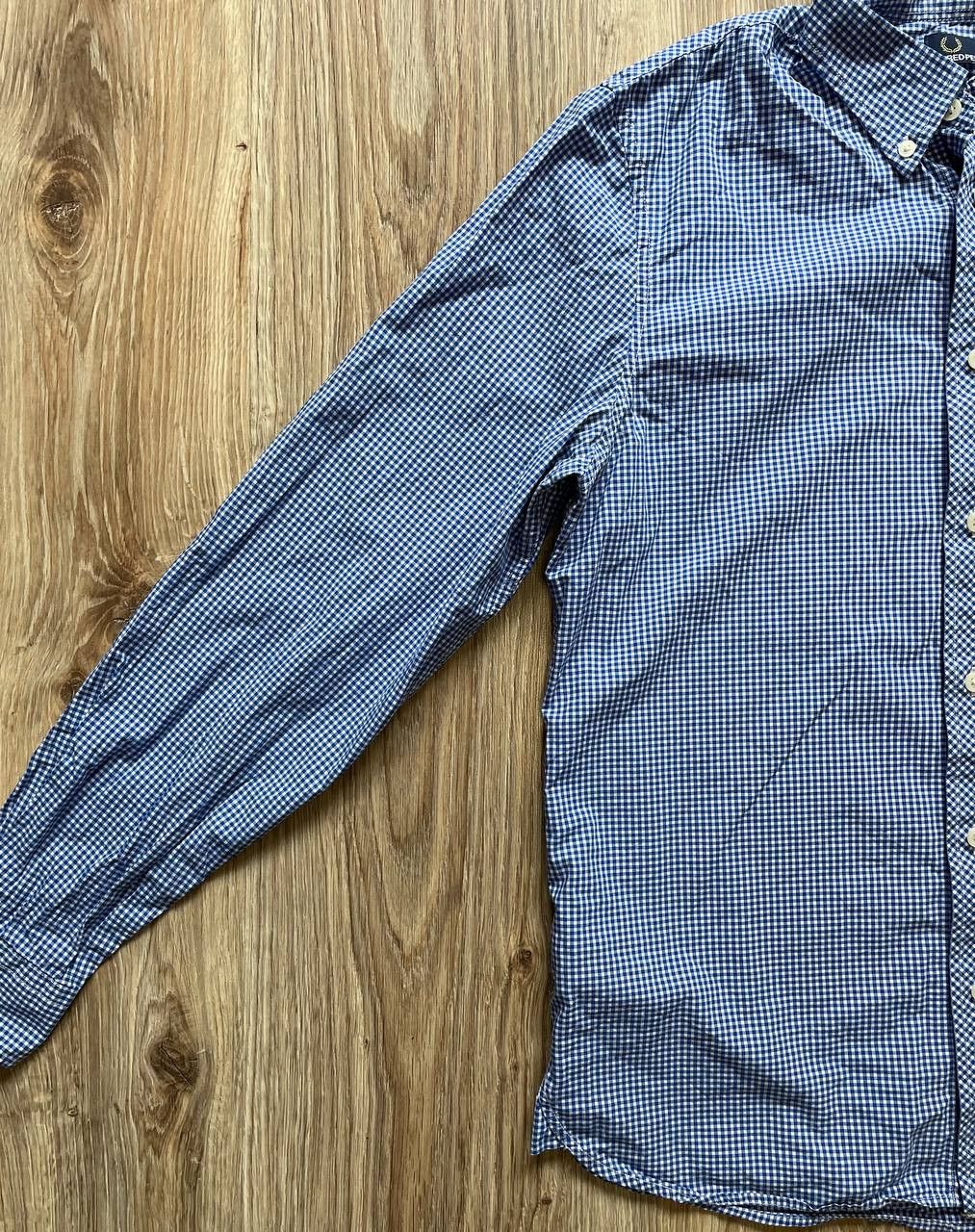 Fred Perry Fred Perry long sleeve, cotton Checked shirt - Blue/White Size US M / EU 48-50 / 2 - 3 Thumbnail