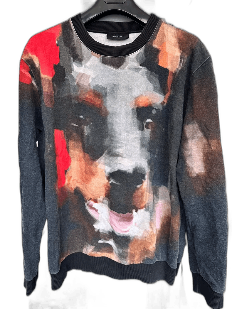 Givenchy Givenchy Givenchy Oversized Dog Print Sweatshirt -2507 Size US L / EU 52-54 / 3 - 1 Thumbnail