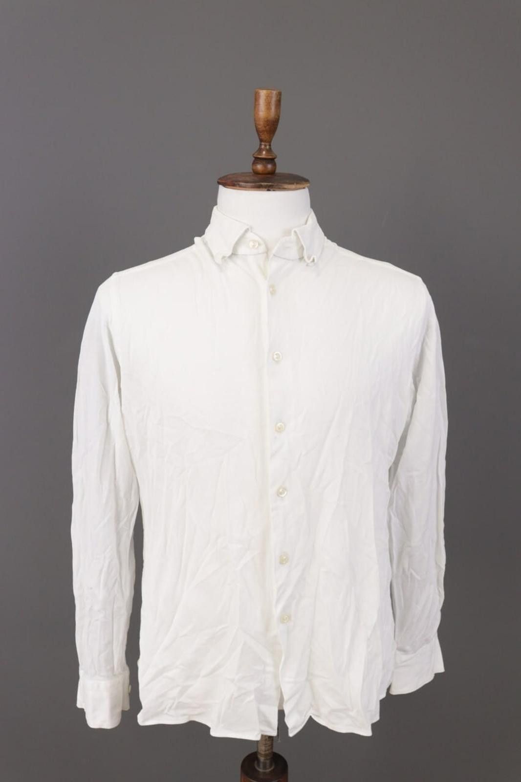 Eton Eton White Long Sleeve Button Down Casual Shirt Size XL Size US XL / EU 56 / 4 - 1 Thumbnail