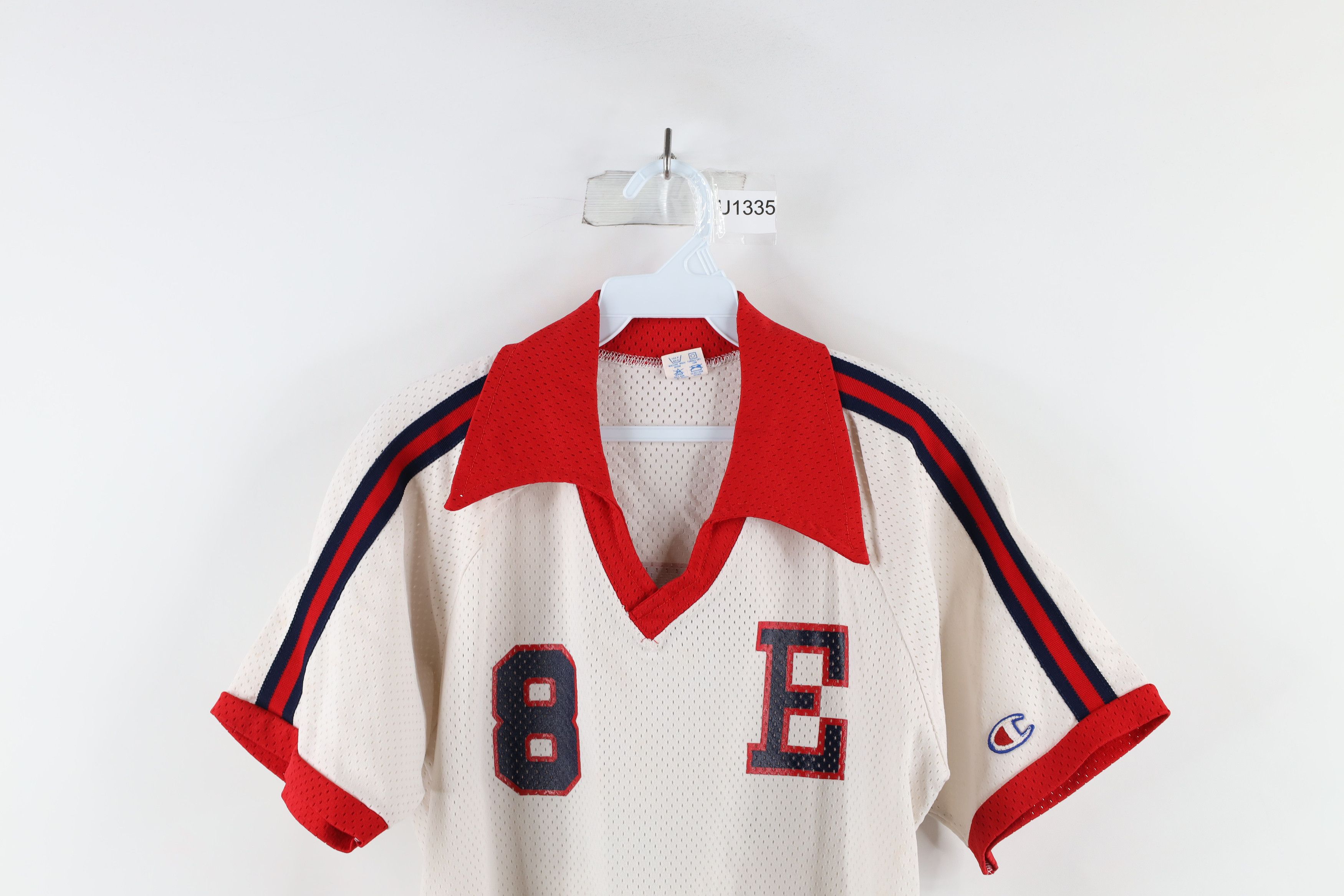 Vintage 80s Champion Mesh Short Sleeve Collared Jersey USA