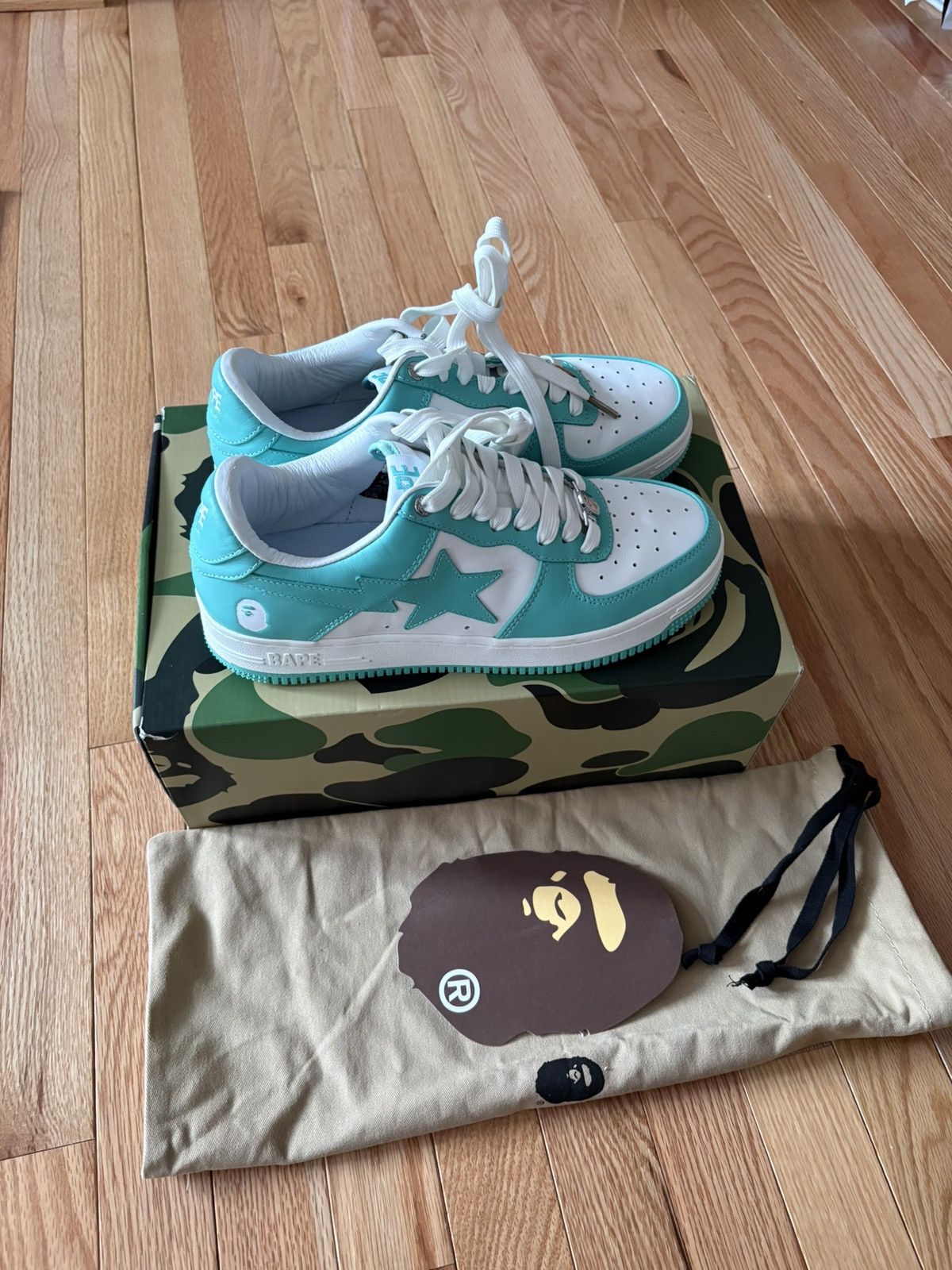 Comme des Garcons STEAL! BAPE STA FS-001 Low in 'White Turquoise' Size US 9 / EU 42 - 2 Thumbnail