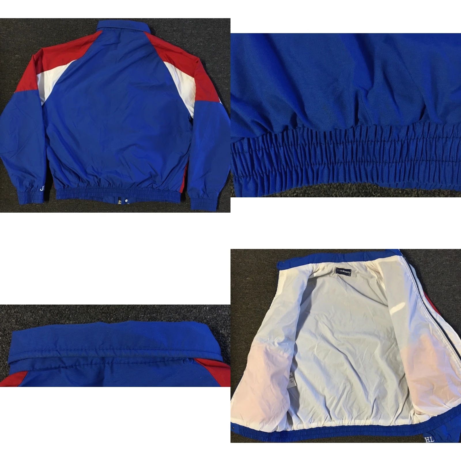 Samsung VINTAGE Samsung Jacket Mens M Blue Striped Zip Pockets 90s Grunge Tech Computer Cell Phone Movie Retro USA Binary Theme Bomber Jacket Size US M / EU 48-50 / 2 - 8 Thumbnail