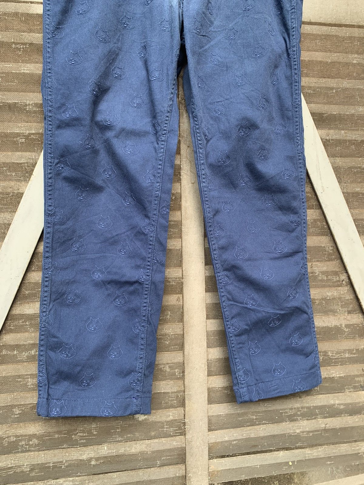 Issey Miyake 👹Issey Miyake Ne-Net Embroidery Cats Monogram Pants Size US 30 / EU 46 - 13 Thumbnail