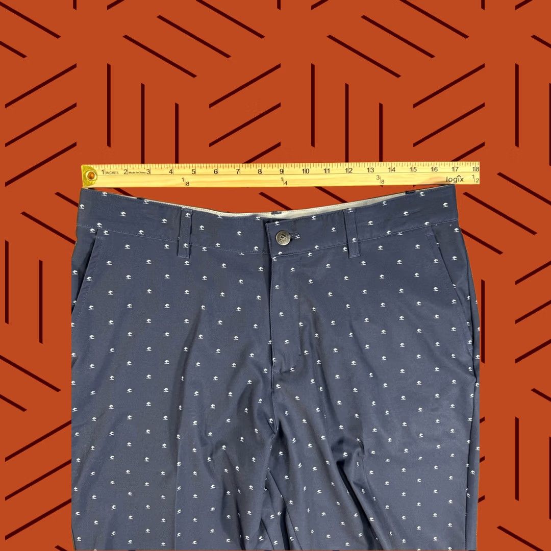 Adidas Adidas Golf Shorts Navy Micro Tree Pattern Stretch Flat Front Performance Men 34 Size US 34 / EU 50 - 1 Thumbnail