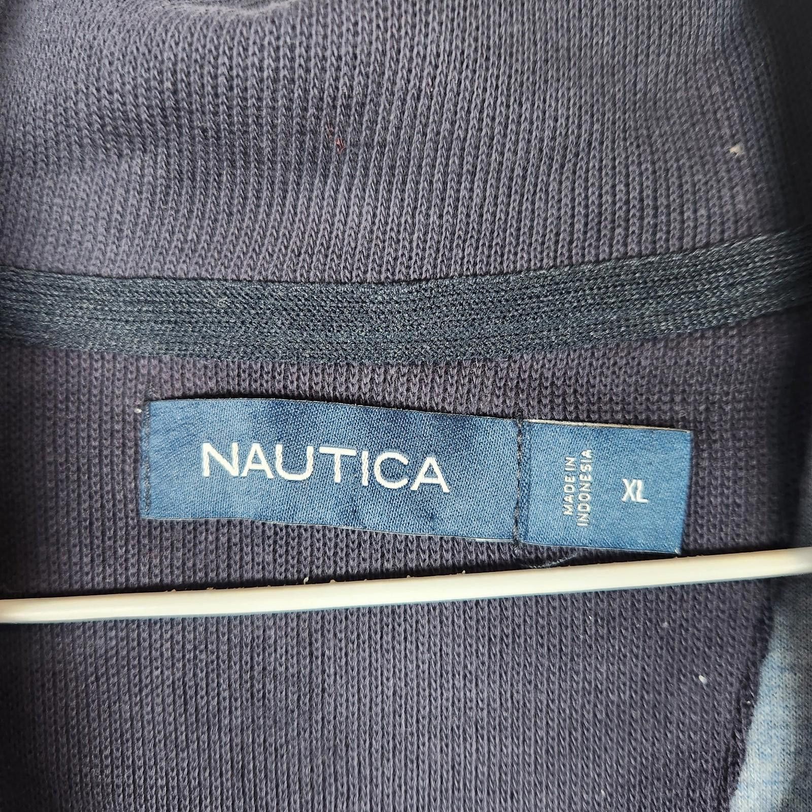 Nautica Nautica Long Sleeve Quarter Zip Pullover Blue Mens Size XL Size US XL / EU 56 / 4 - 6 Thumbnail
