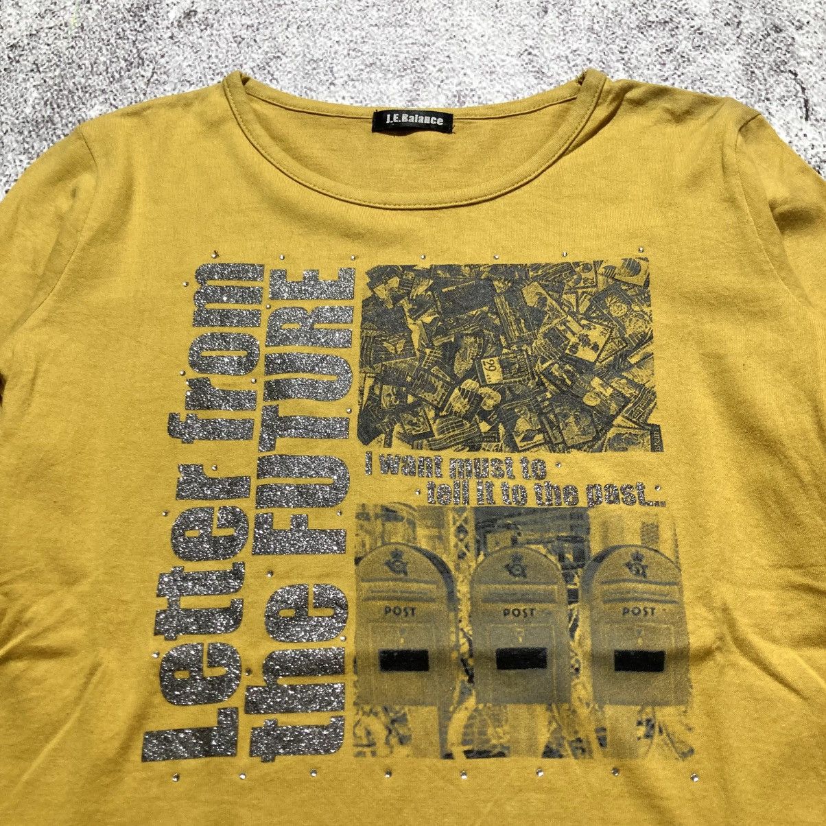 Japanese Brand 2000s J.E Balance Poem Photo Longslevee Punk Gothic Style Size US S / EU 44-46 / 1 - 5 Thumbnail