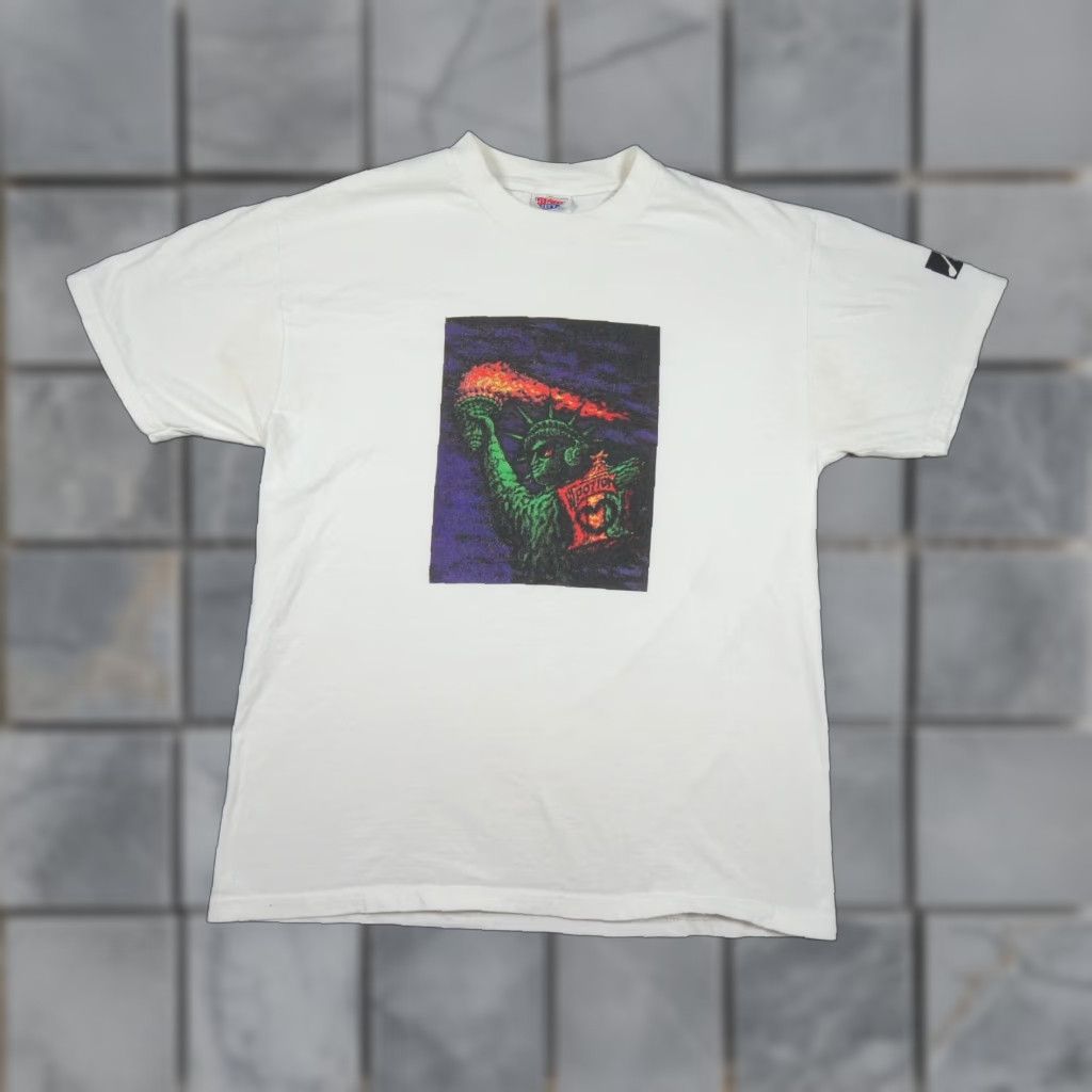 Hanes VINTAGE Hanes Group Shirt T-Shirt Mens XL White Rock Band Tee 2000s Y2K Concert Band Mens White Size US XL / EU 56 / 4 - 1 Thumbnail