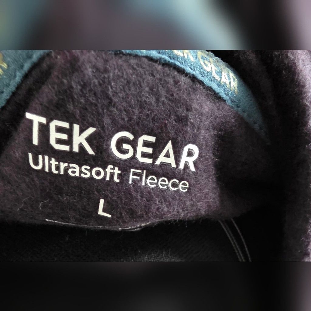Tek Gear Tek Gear Black and Gray Hoodie with Front Pocket NWT Size US L / EU 52-54 / 3 - 6 Thumbnail