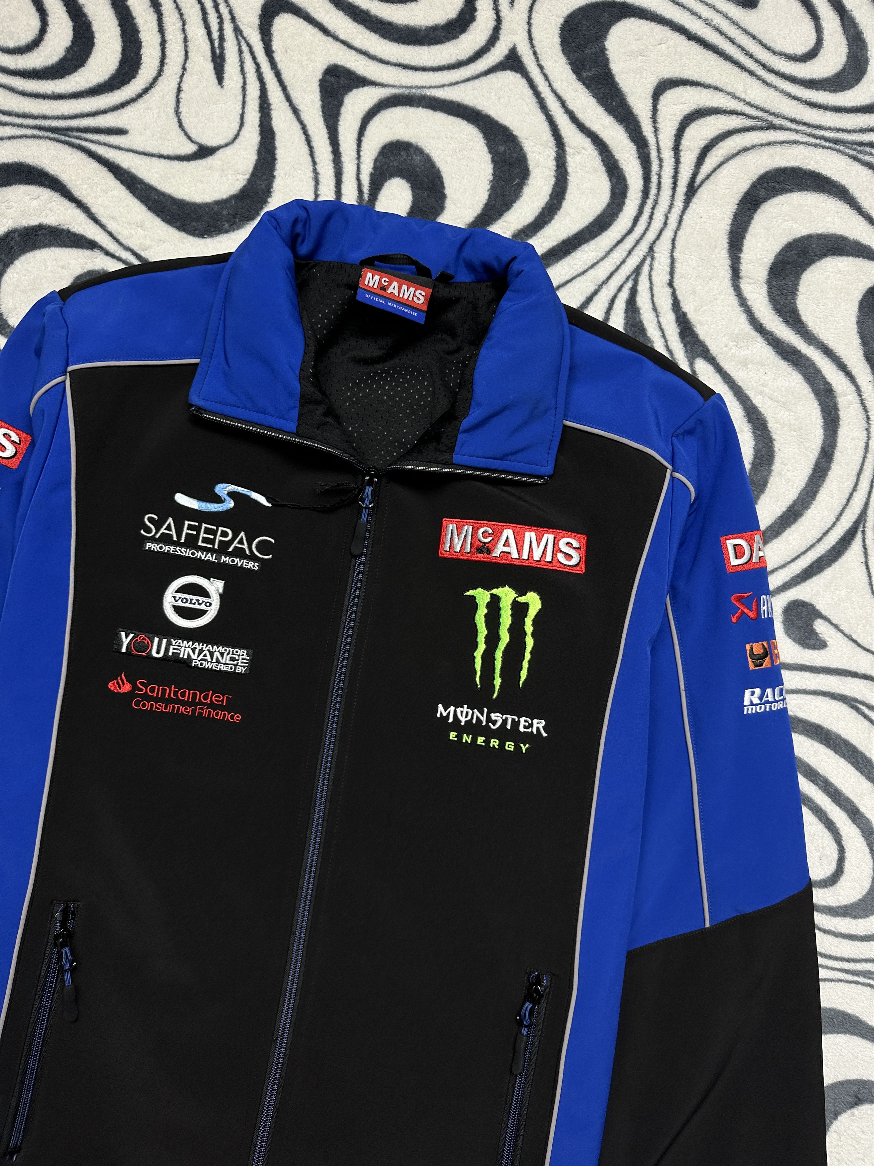 Vintage McAMS Monster Energy Racing Softshell Jacket Size US XL / EU 56 / 4 - 2 Thumbnail