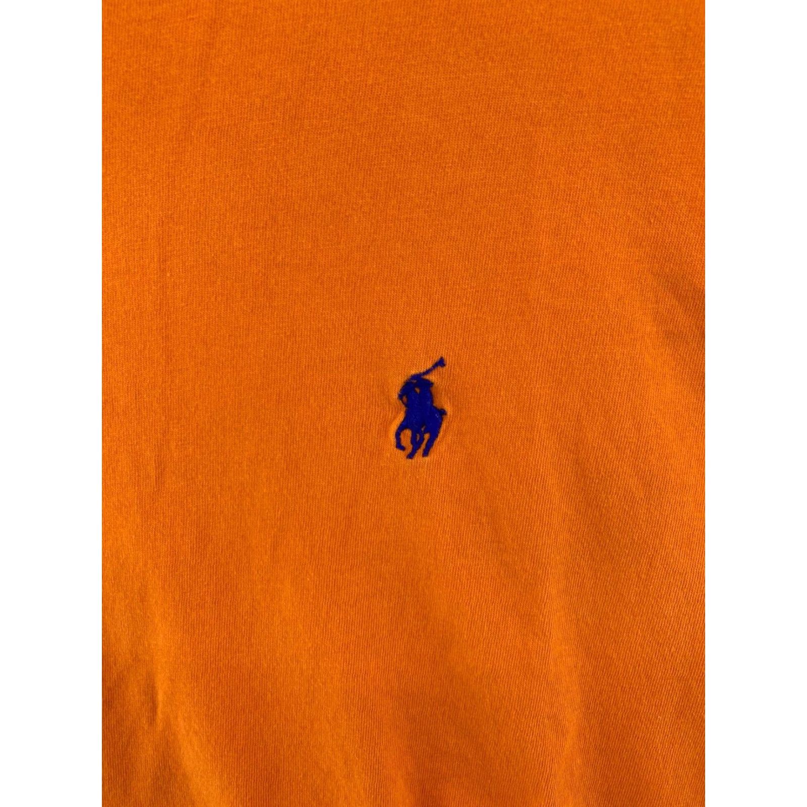 Polo Ralph Lauren Polo Ralph Lauren Men's T-Shirt Large Orange Solid Crew Neck Regular Fit Size US L / EU 52-54 / 3 - 4 Thumbnail