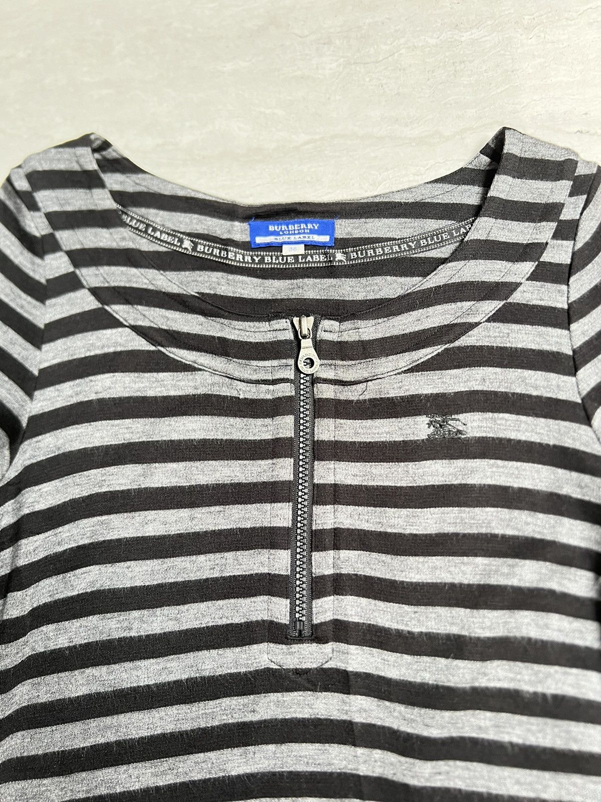 Burberry BURBERRY Striped Midi Dress Size XS / US 0-2 / IT 36-38 - 14 Thumbnail