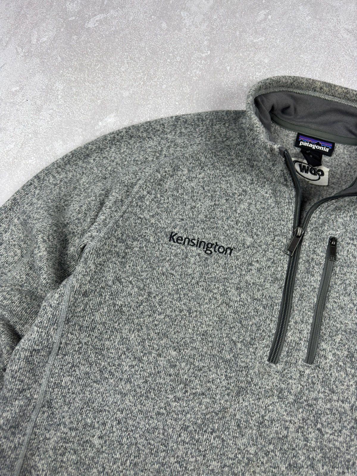 Patagonia Vintage Patagonia Polartec 1/4 Zip Fleece Jacket Gray size L Size US L / EU 52-54 / 3 - 4 Thumbnail