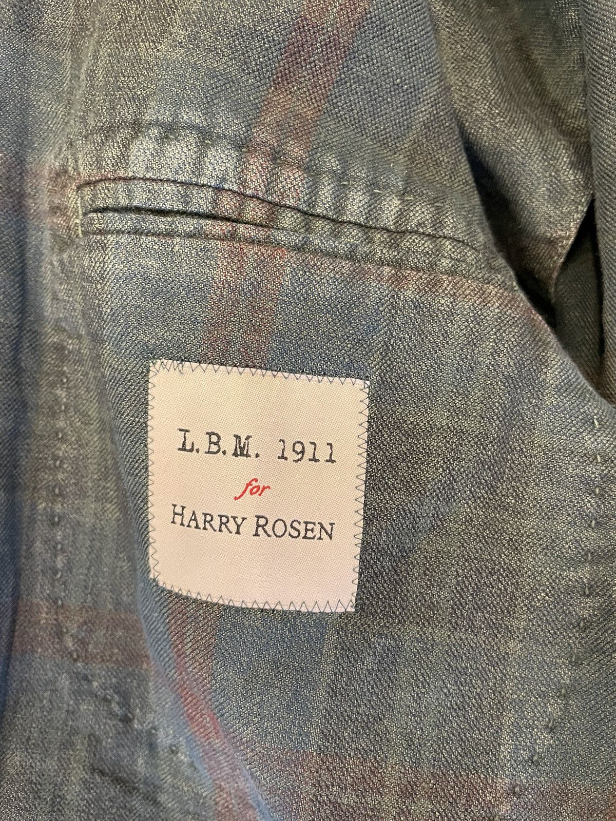 L.B.M. 1911 Shadow Plaid Patch Pocket Jacket Size 48R - 8 Thumbnail