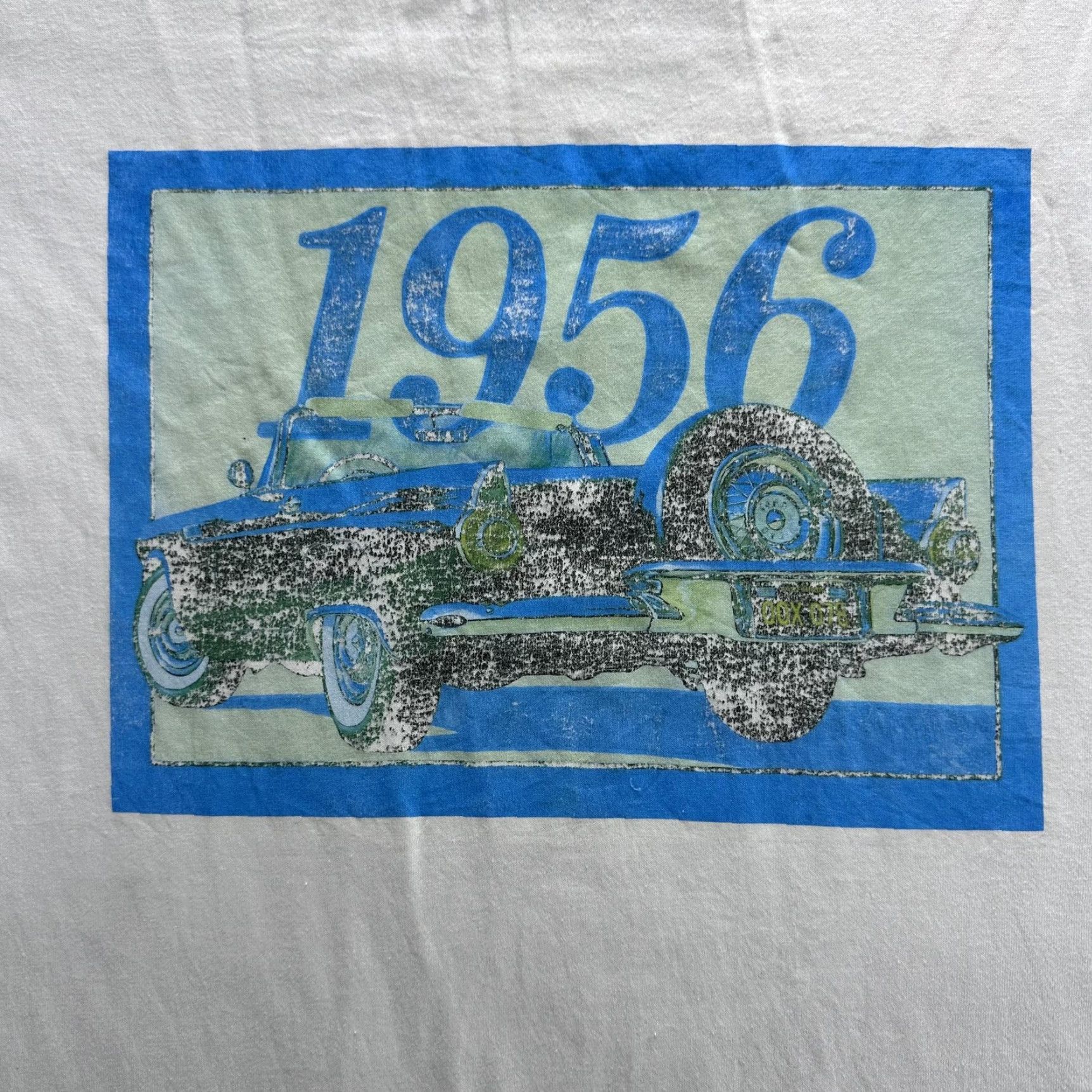 Fruit Of The Loom VINTAGE 1956 Shirt Mens XL White Classic Car Graphic 50/50 Made USA 90s Size US XL / EU 56 / 4 - 2 Thumbnail