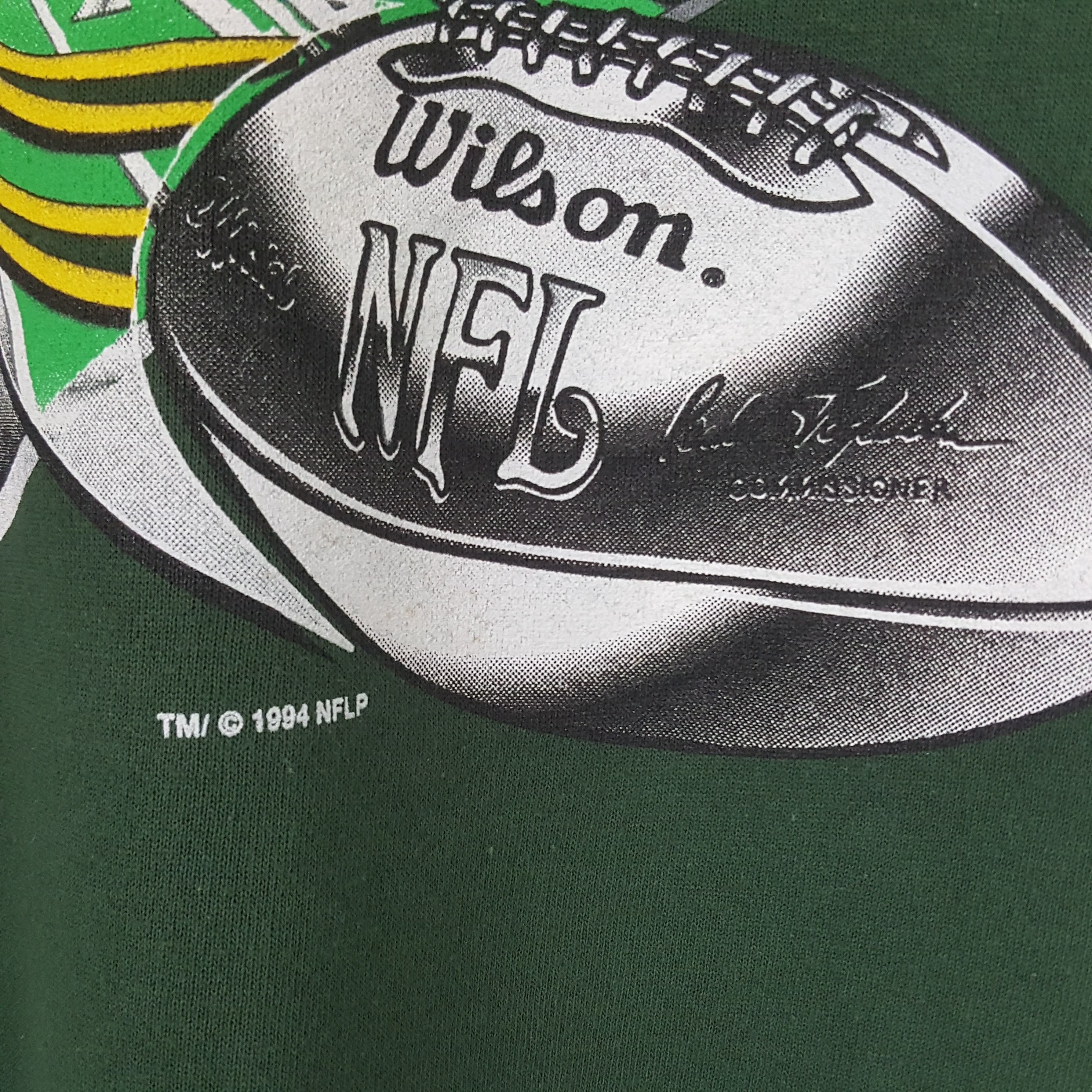 NFL × Vintage Vintage Wilson NFL American Football Team 90's Sweatshirt Size US XL / EU 56 / 4 - 3 Thumbnail