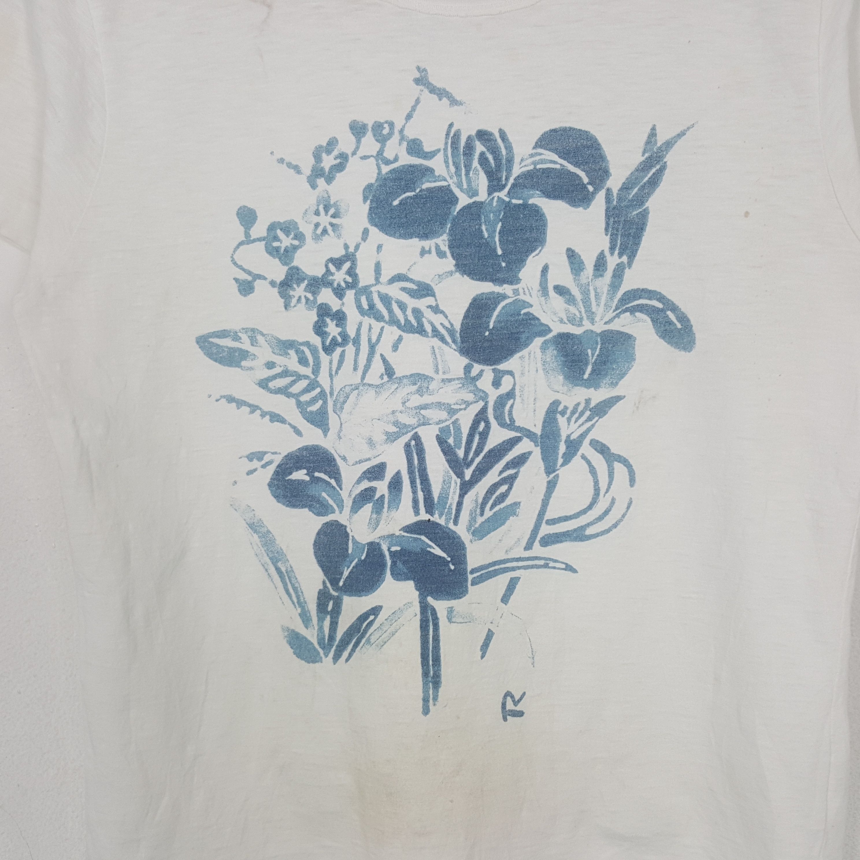45rpm Vintage 45rpm Japanese Brand Flower Tshirt C299N9 Size US S / EU 44-46 / 1 - 2 Thumbnail