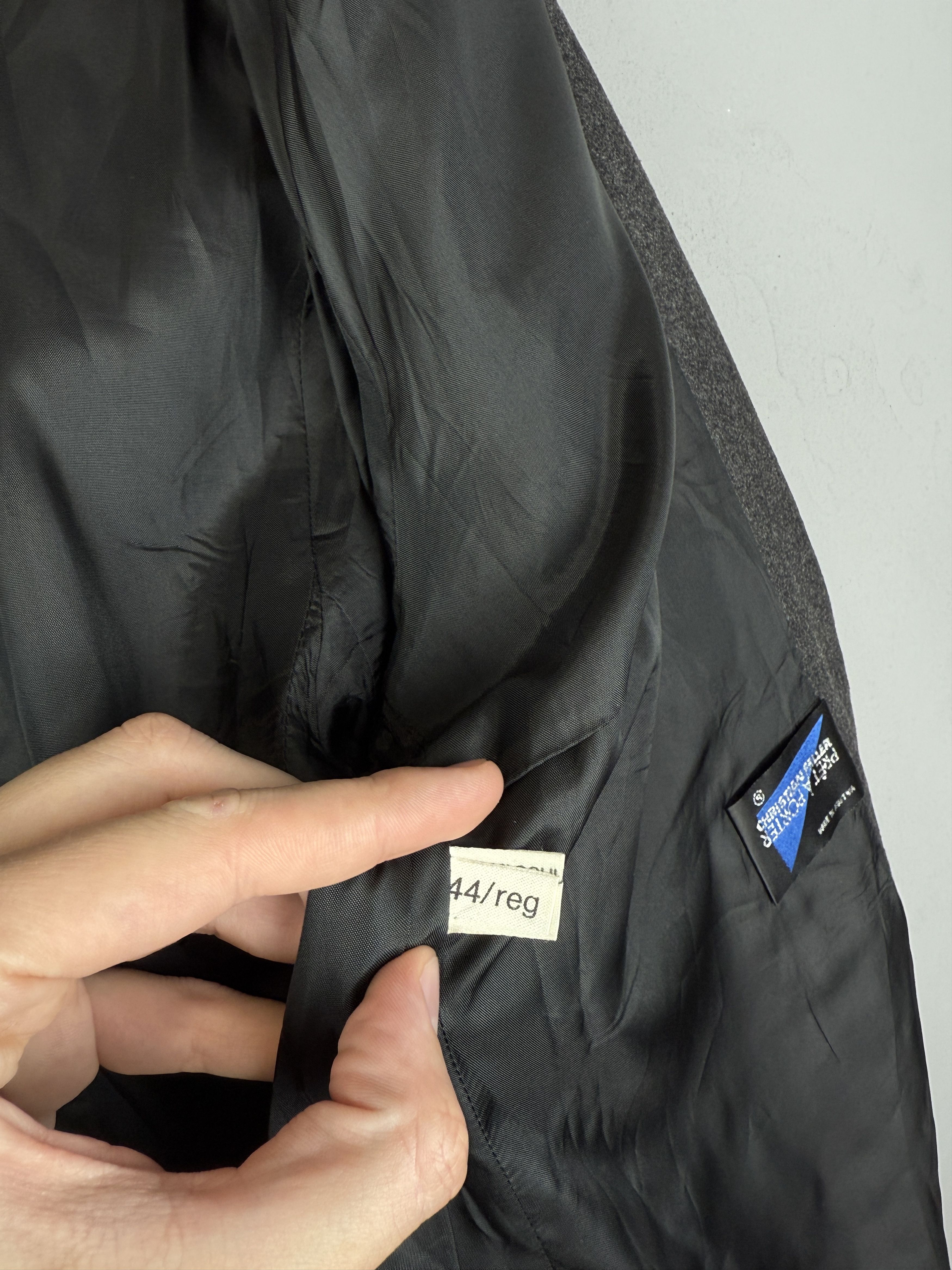 Designer Christian Feller Loro Piana Jacket Grey Pure Wool Italy Size 44R - 5 Thumbnail