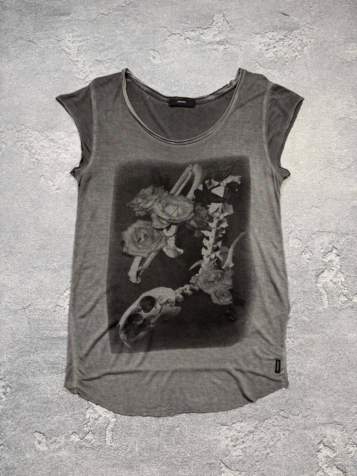 Diesel 🔥 Y2K Avantgarde Faded Diesel Shirt Punk Size US S / EU 44-46 / 1 - 1 Thumbnail