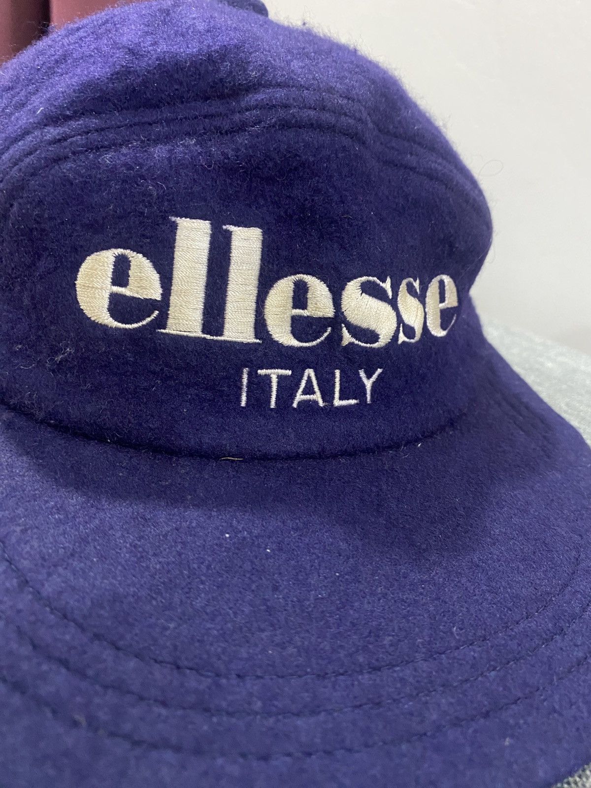 Ellesse Ellesse Italy 7 Panel Wool Adjustable Hats Made Japan Size ONE SIZE - 7 Thumbnail