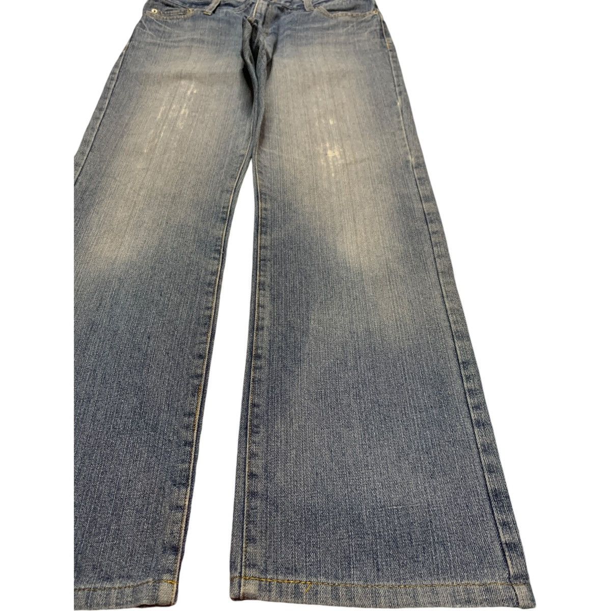 JACKROSE × Japanese Brand Vintage Japanese Jack Rose Blue Wash Distressed Loose Jeans Size 32" / US 10 / IT 46 - 7 Thumbnail