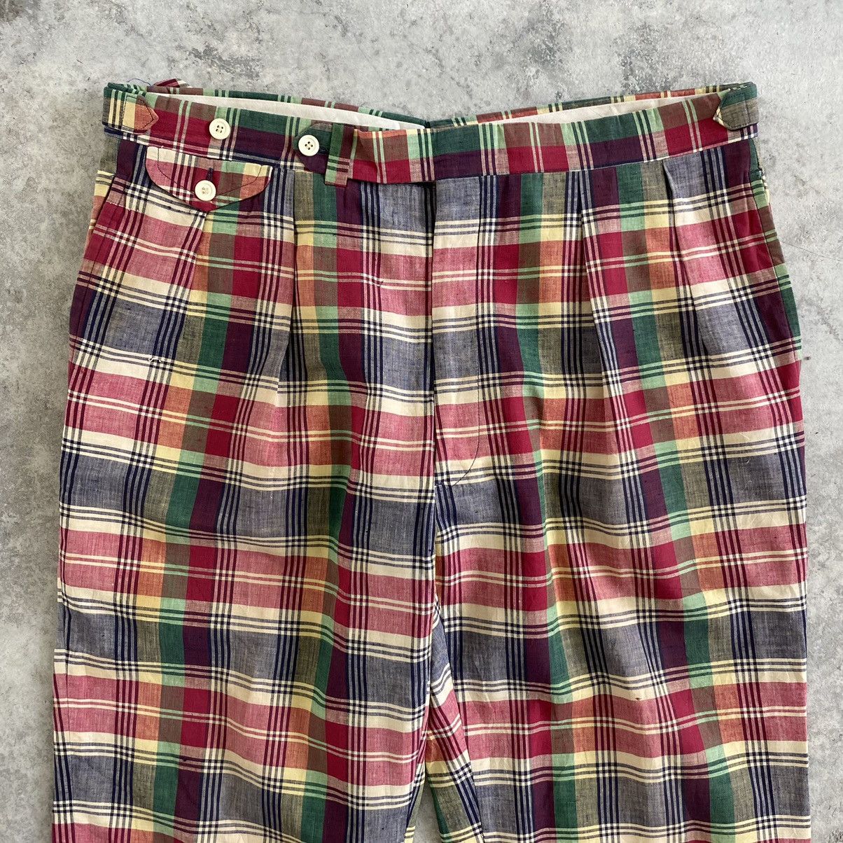 Polo Ralph Lauren Vintage 70’s Polo Ralph Lauren Madras Checks Baggy Trousers Size US 36 / EU 52 - 7 Thumbnail