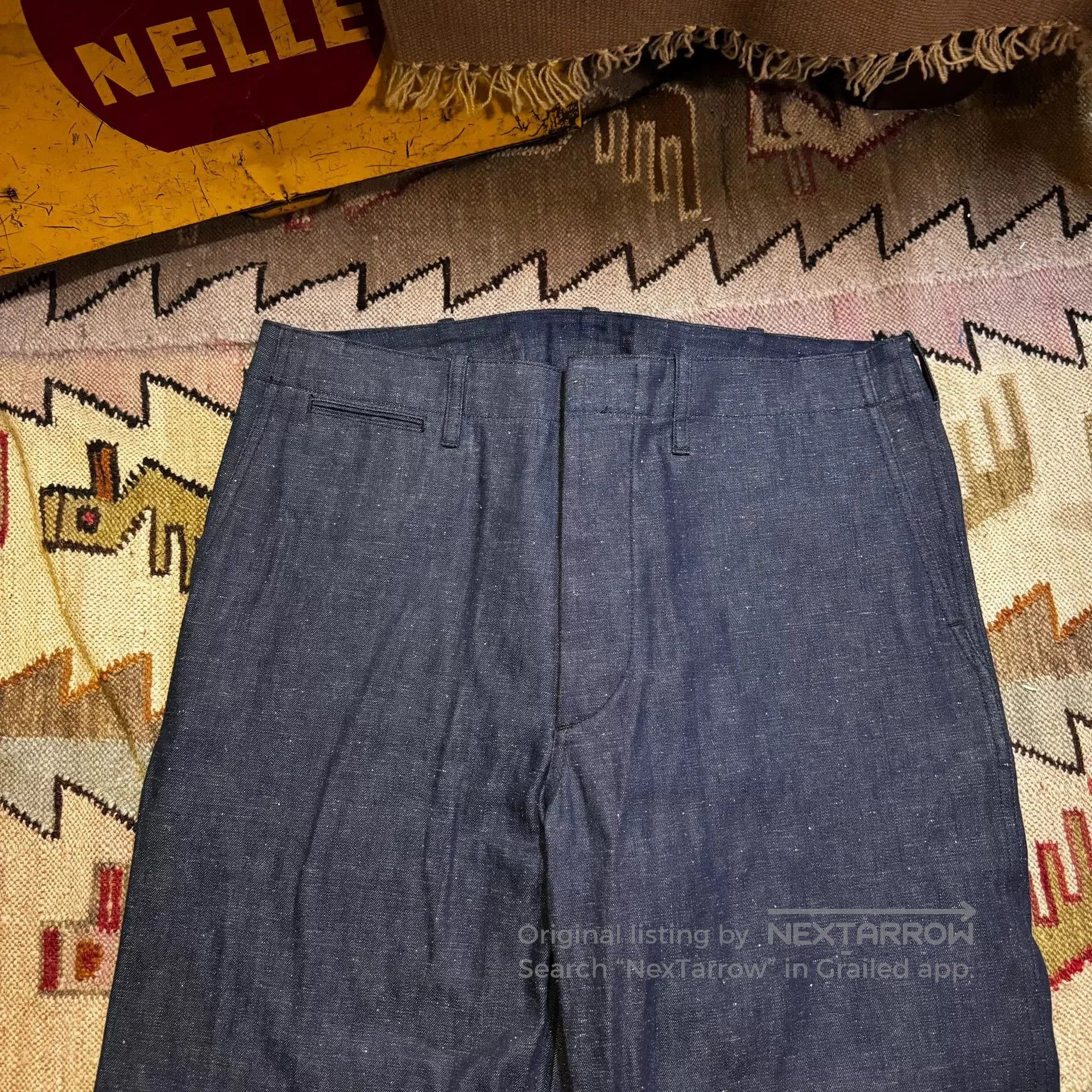 Vintage New Japanese USMC Denim Trousers. Size US 32 / EU 48 - 7 Thumbnail