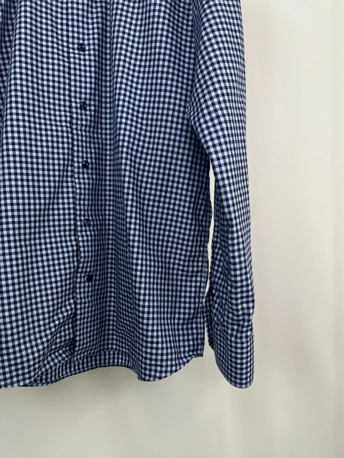 Eton Eton Contemporary Mens Casual Shirt Long Sleeve Blue Plaid Size US L / EU 52-54 / 3 - 5 Thumbnail