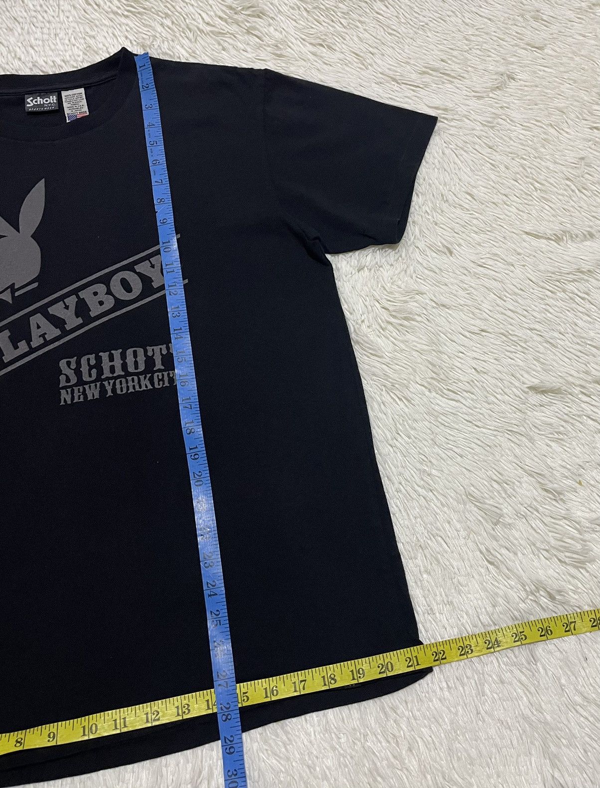 Schott Schott NYC X Playboy Tshirt Size US XL / EU 56 / 4 - 9 Thumbnail