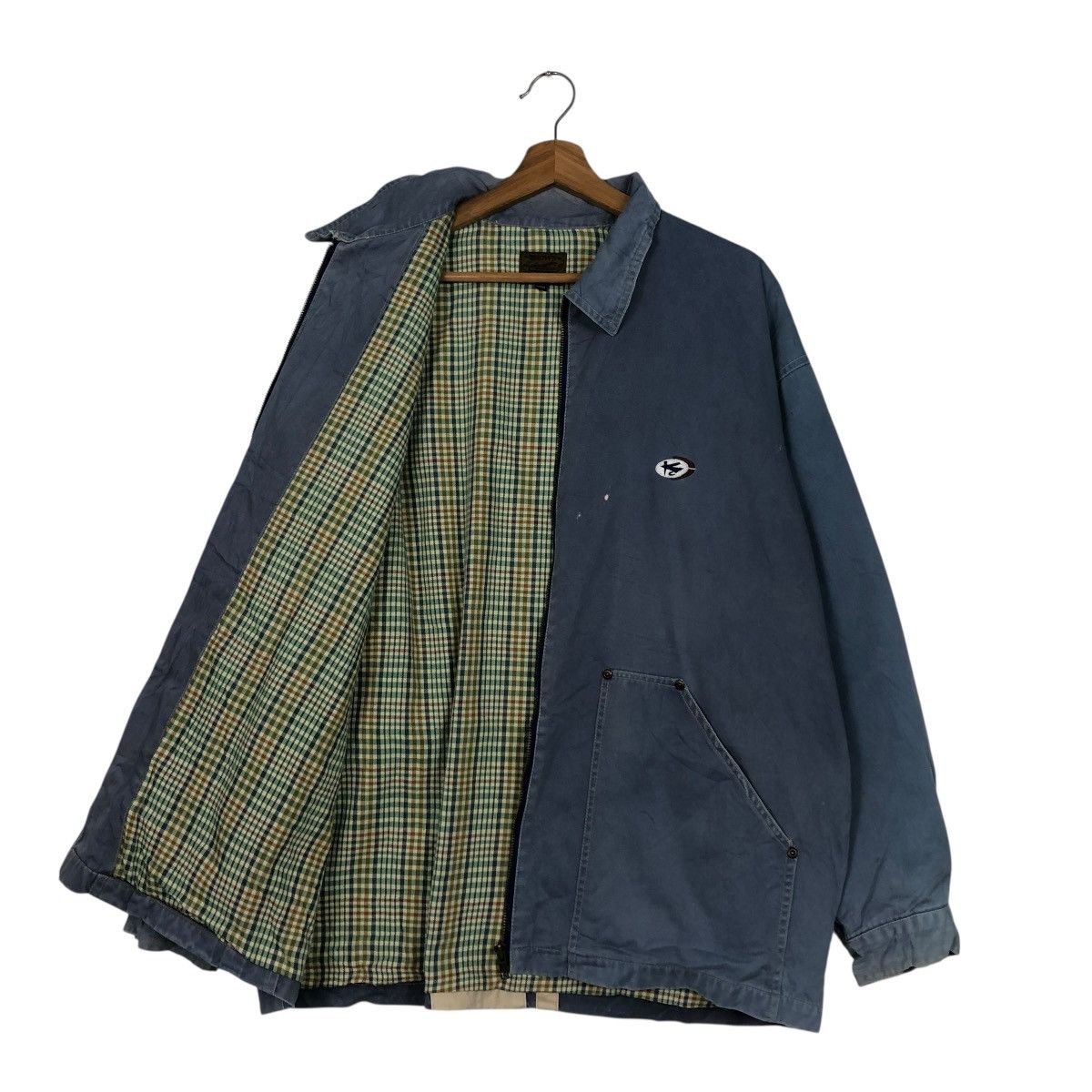 Vintage 🔥VINTAGE BOMBER JACKET BLANKET TARTAN BROWN ISSEY MIYAKE Size US L / EU 52-54 / 3 - 1 Thumbnail