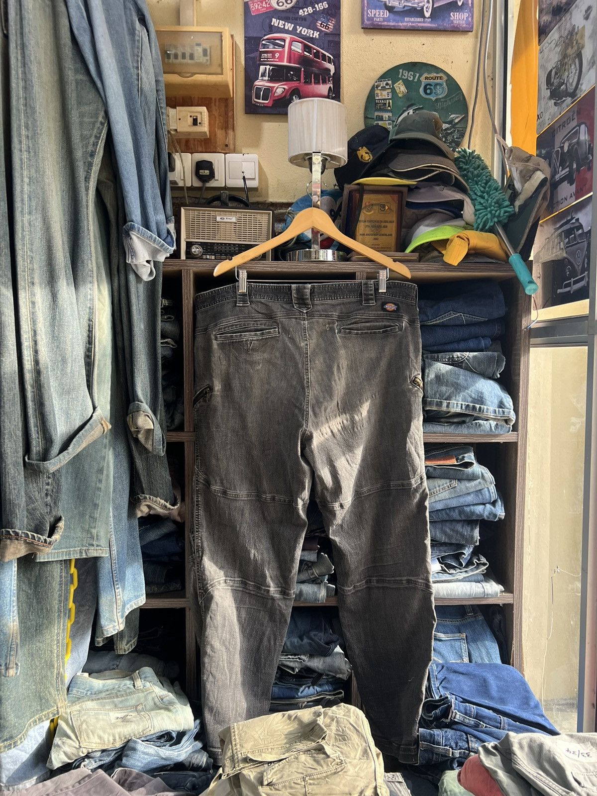 Dickies 🔥Vintage Dickies Distressed Denim Cargo Pant Size US 41 - 2 Thumbnail