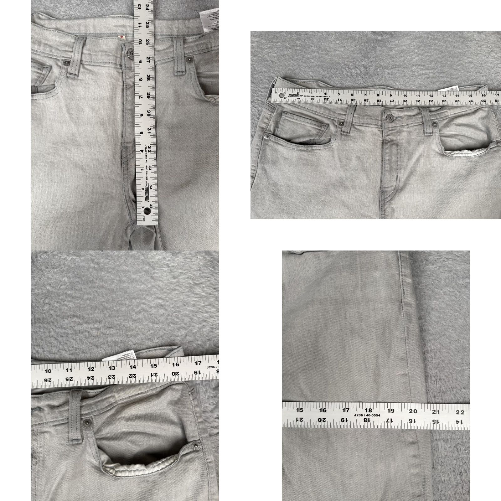Levi's Levi's Jeans Mens 31x22 Gray Denim Wide Leg High Rise Cotton Blend Long Pants Vintage: No Size 24" / US 00 / IT 34 - 9 Thumbnail