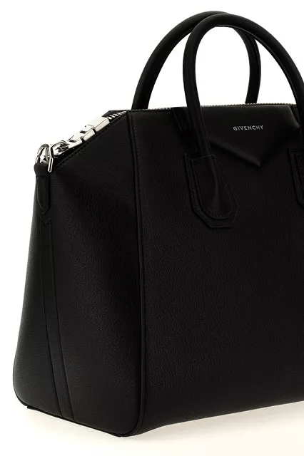Givenchy GIVENCHY Antigona Medium Black Grained Leather Handbag Size ONE SIZE - 3 Thumbnail