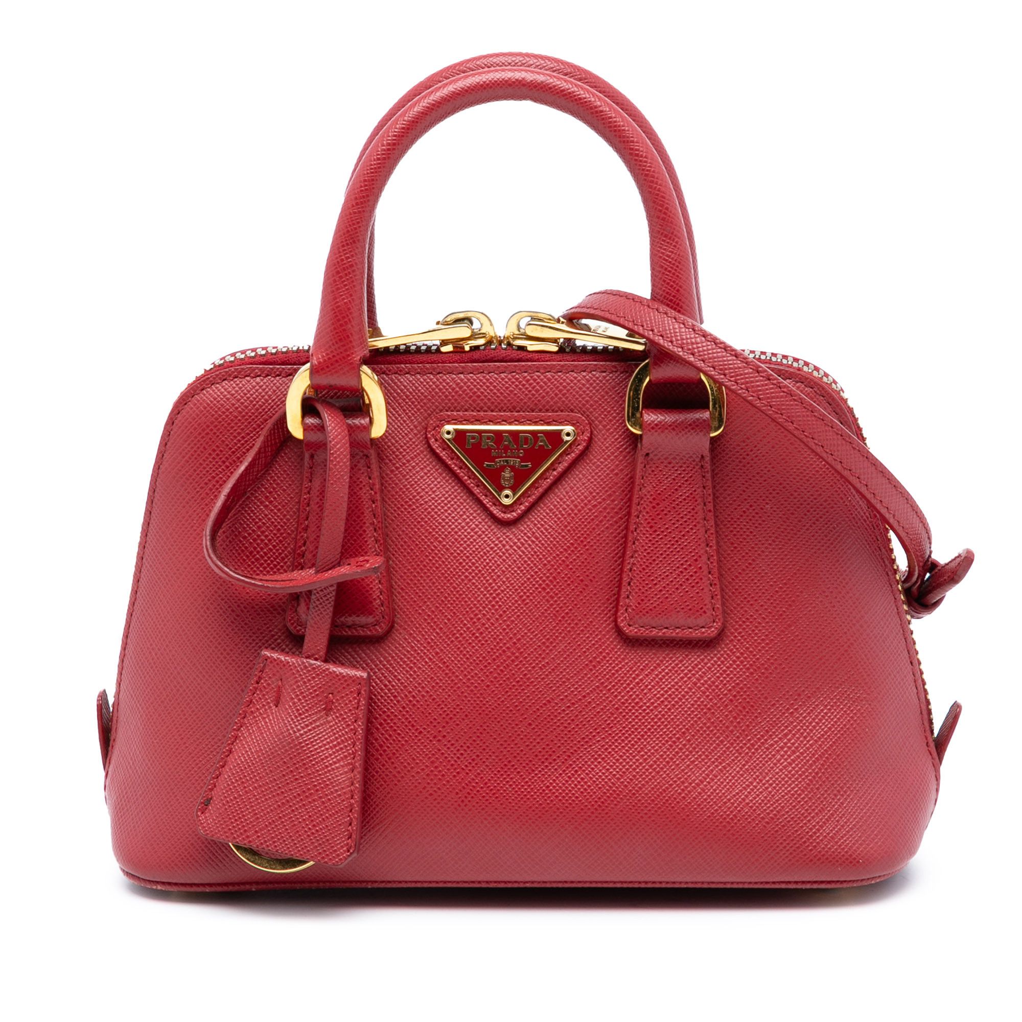 Prada Prada Mini Saffiano Lux Promenade Satchel Size ONE SIZE - 1 Thumbnail