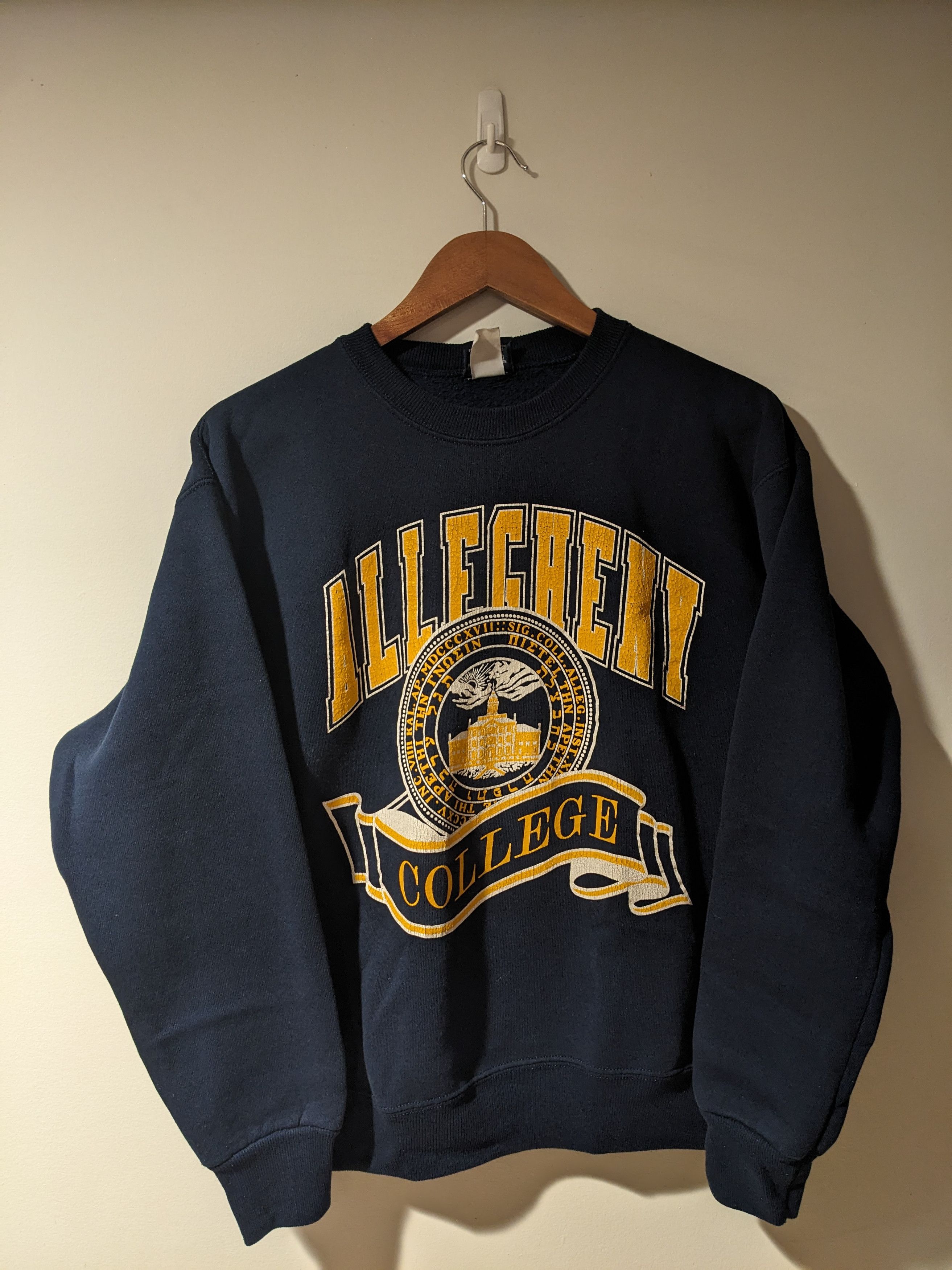 Vintage Vintage 90s Allegheny College Arch Logo Medium Sweatshirt Grailed