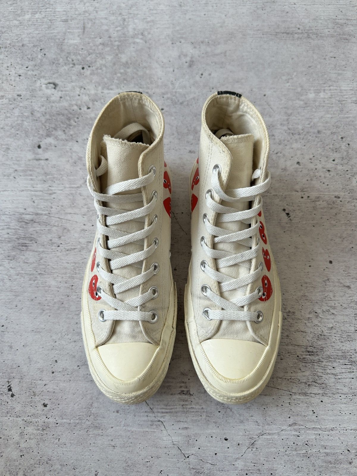 Comme des Garcons Converse Chuck High Top x Comme des Garçons Play Sneakers Size US 7.5 / IT 37.5 - 3 Thumbnail