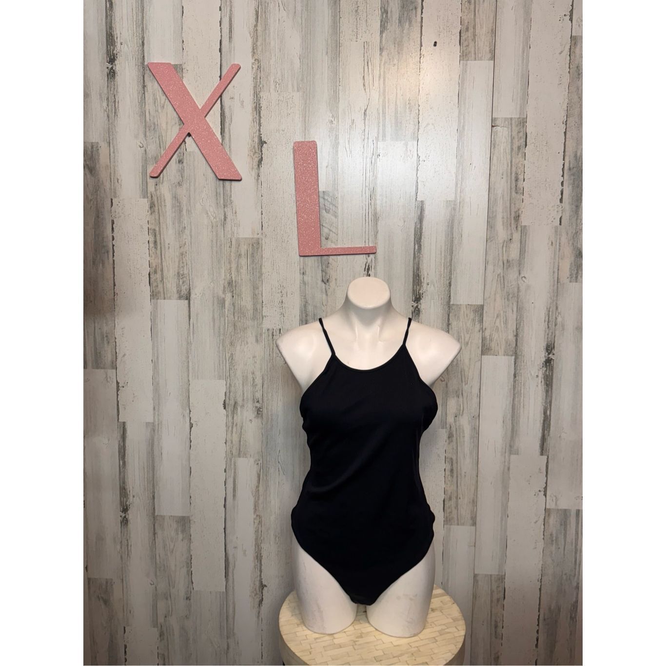 H&M H&M Black Ribbed Bodysuit XL Size XL / US 12-14 / IT 48-50 - 1 Thumbnail