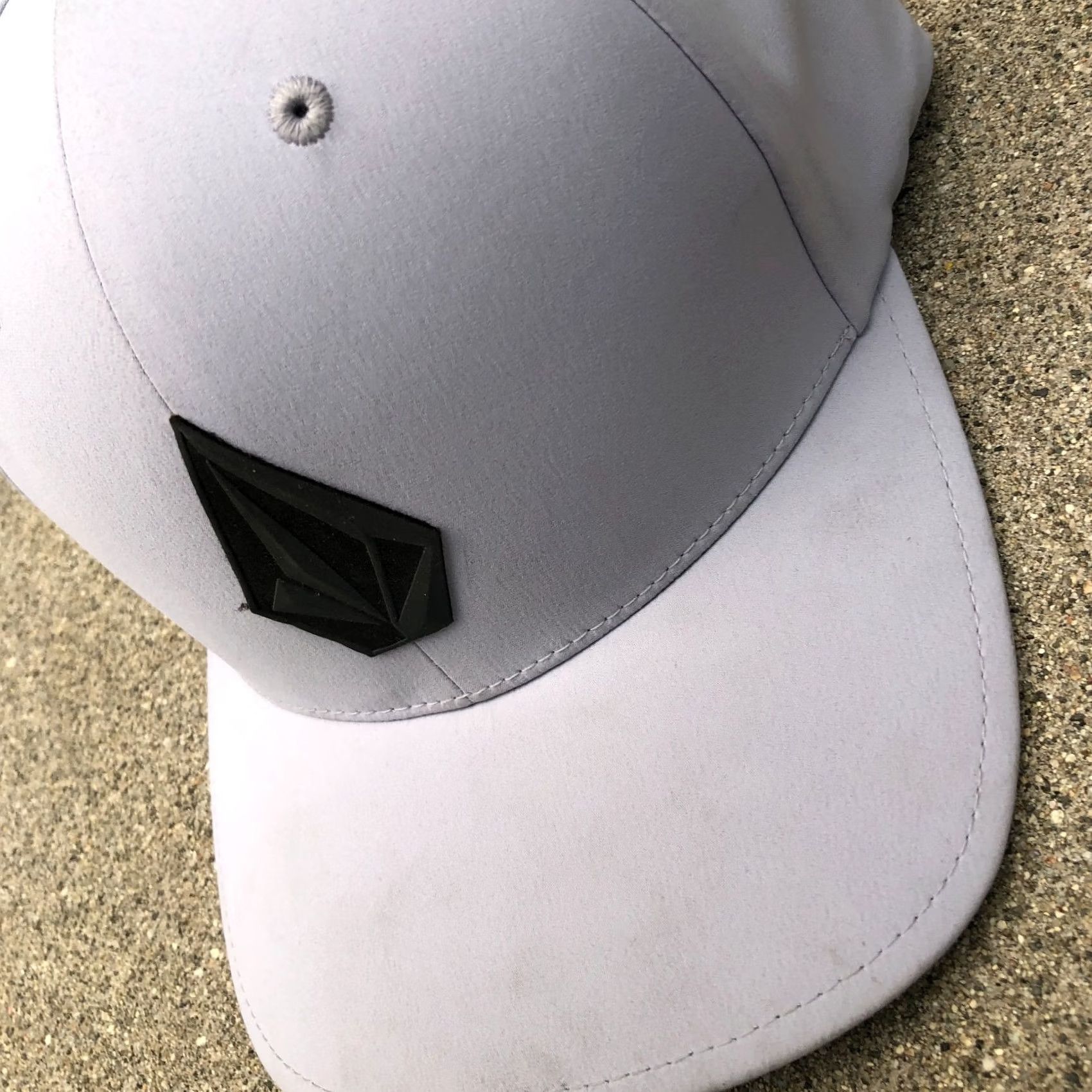Volcom VOLCOM V CO TECH Fitted Hat Men's S/M Grey Moisture Wicking Performance Cap Baseball Cap hats Mens Gray V Co Tech Cap Size ONE SIZE - 3 Thumbnail