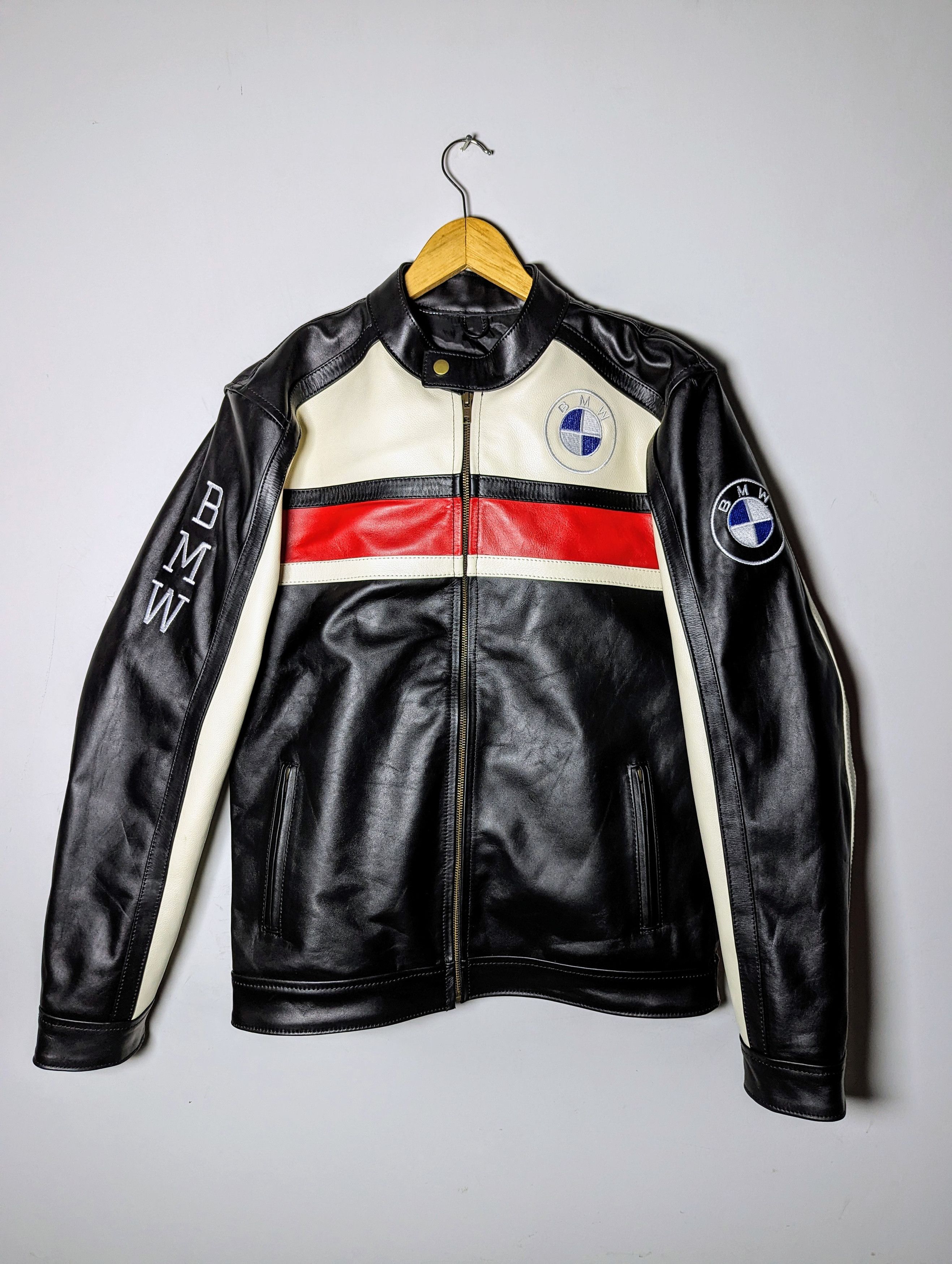 🔥 BMW 🔥 FORMULA 1 RACING LEATHER JACKET RARE STREETWEAR