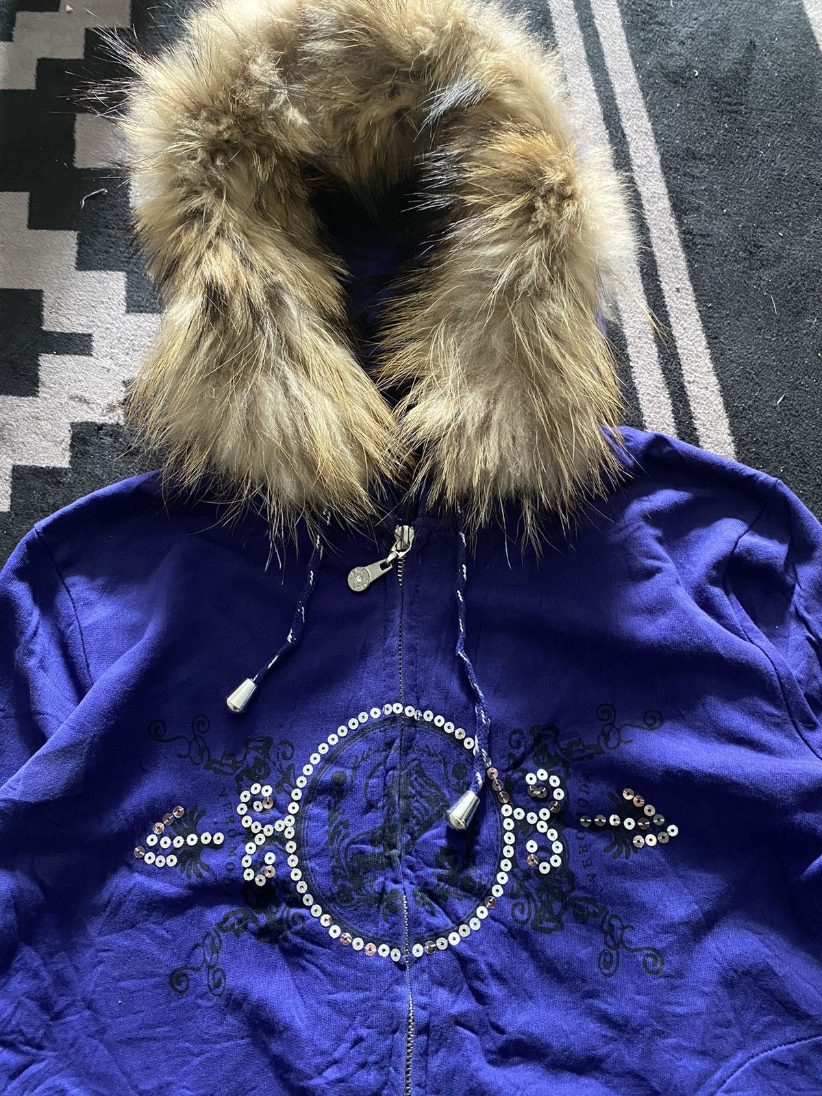 If Six Was Nine × Japanese Brand × Le Grande Bleu (L.G.B.) Vero moda ifsixwasnine style faux fur hoodie Size US M / EU 48-50 / 2 - 3 Thumbnail
