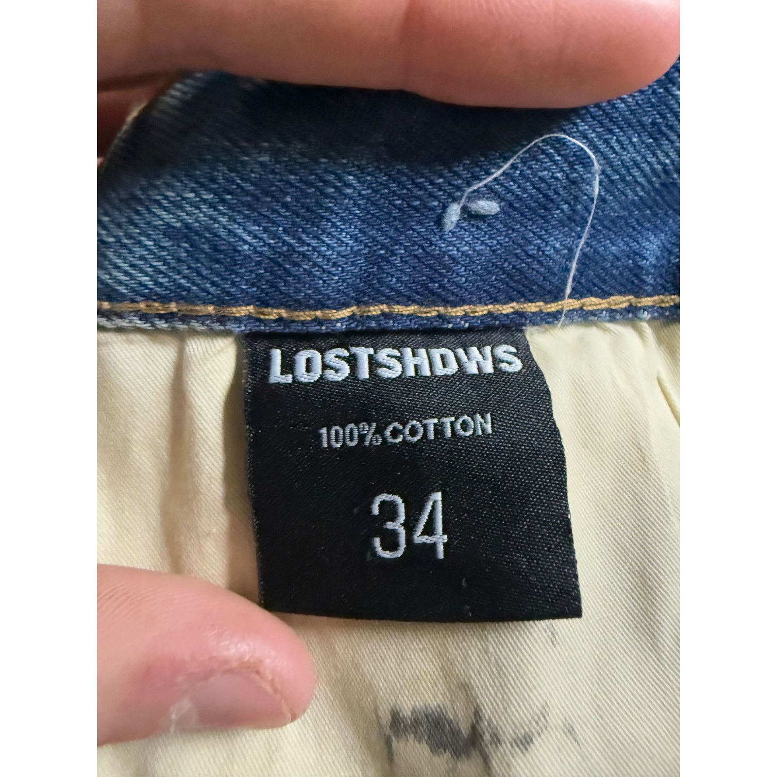 Lost Enterprises Lost Shdws Jorts Darkwash Used 34 Size US 34 / EU 50 - 4 Thumbnail