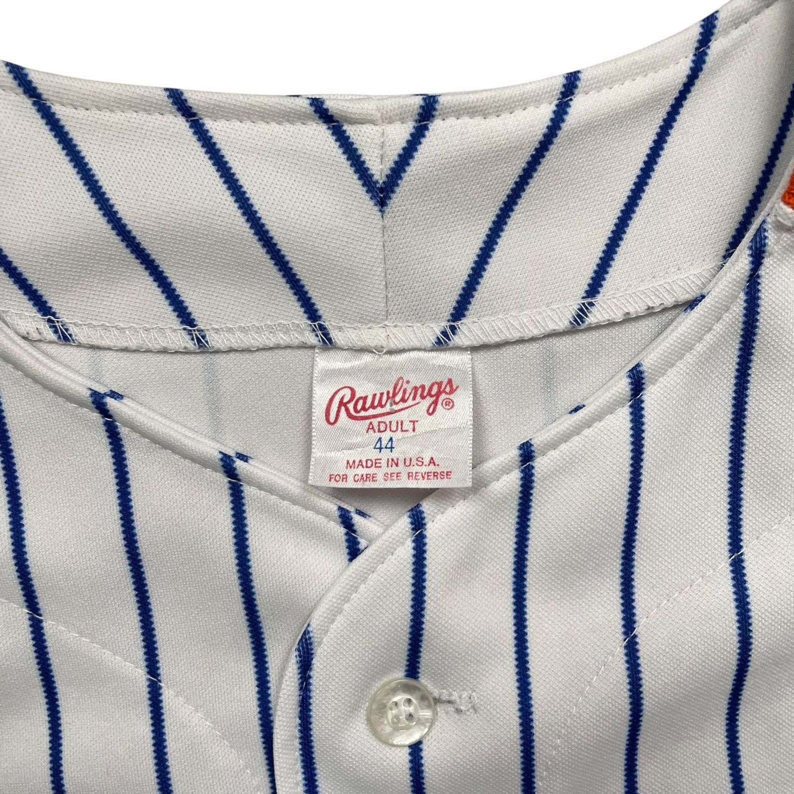 MLB VTG 80s 90s NEW YORK METS RAWLINGS AUTHENTIC JERSEY 44 Size US L / EU 52-54 / 3 - 5 Thumbnail