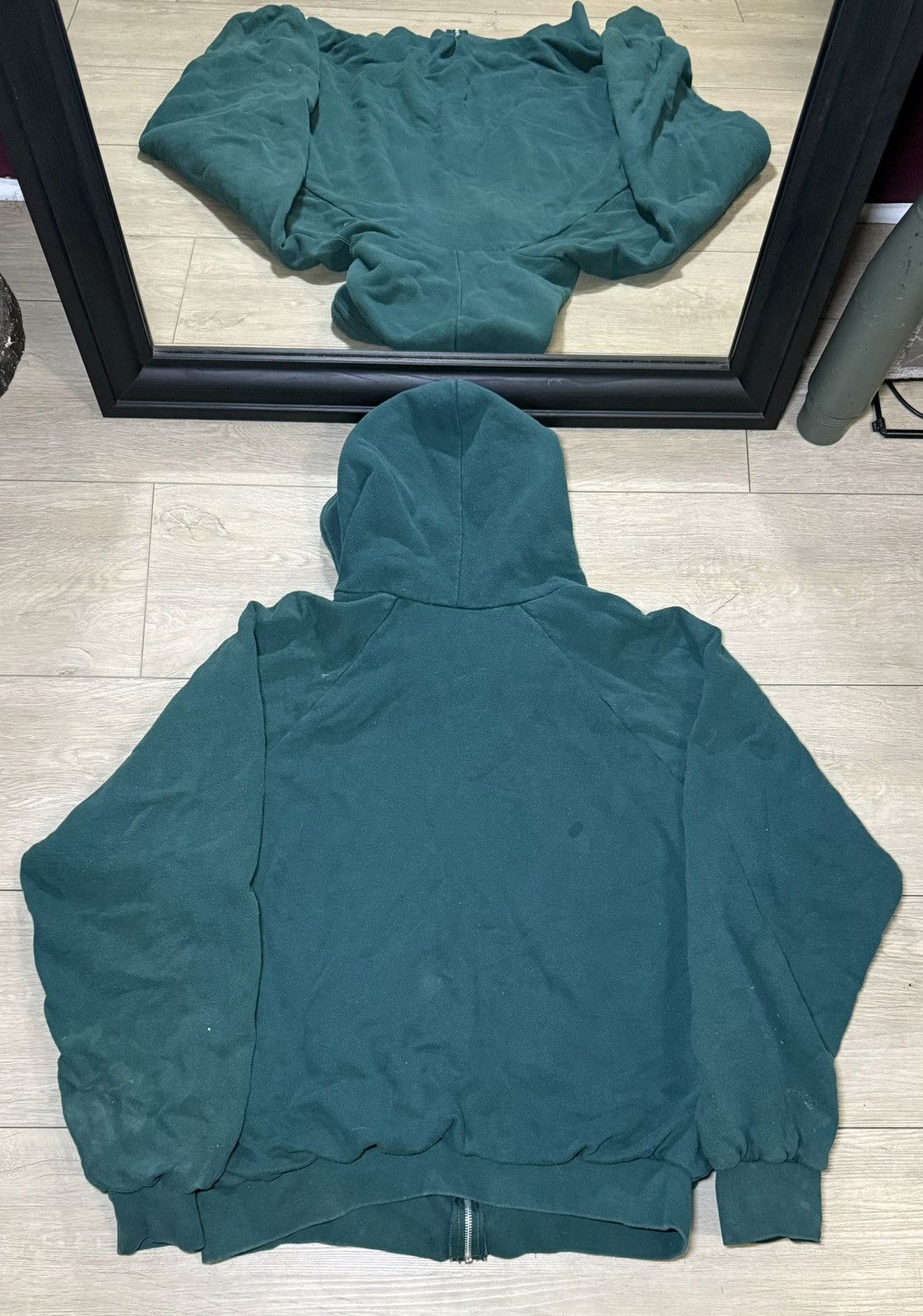 Dickies Vintage 1990s Dickies Thermal Lined Forrest Green Zip Up Size US L / EU 52-54 / 3 - 2 Thumbnail