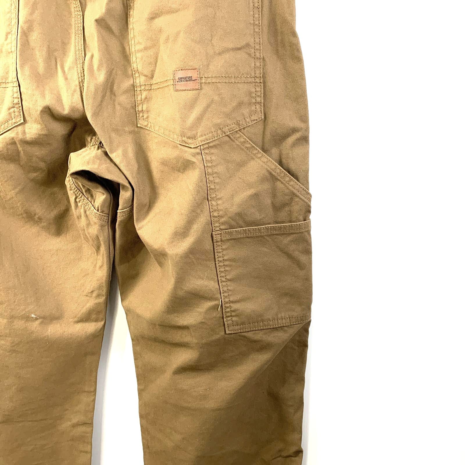 Levi's Signature Levi's Strauss Carpenters Pants Brown Tan Cotton Size US 38 / EU 54 - 9 Thumbnail