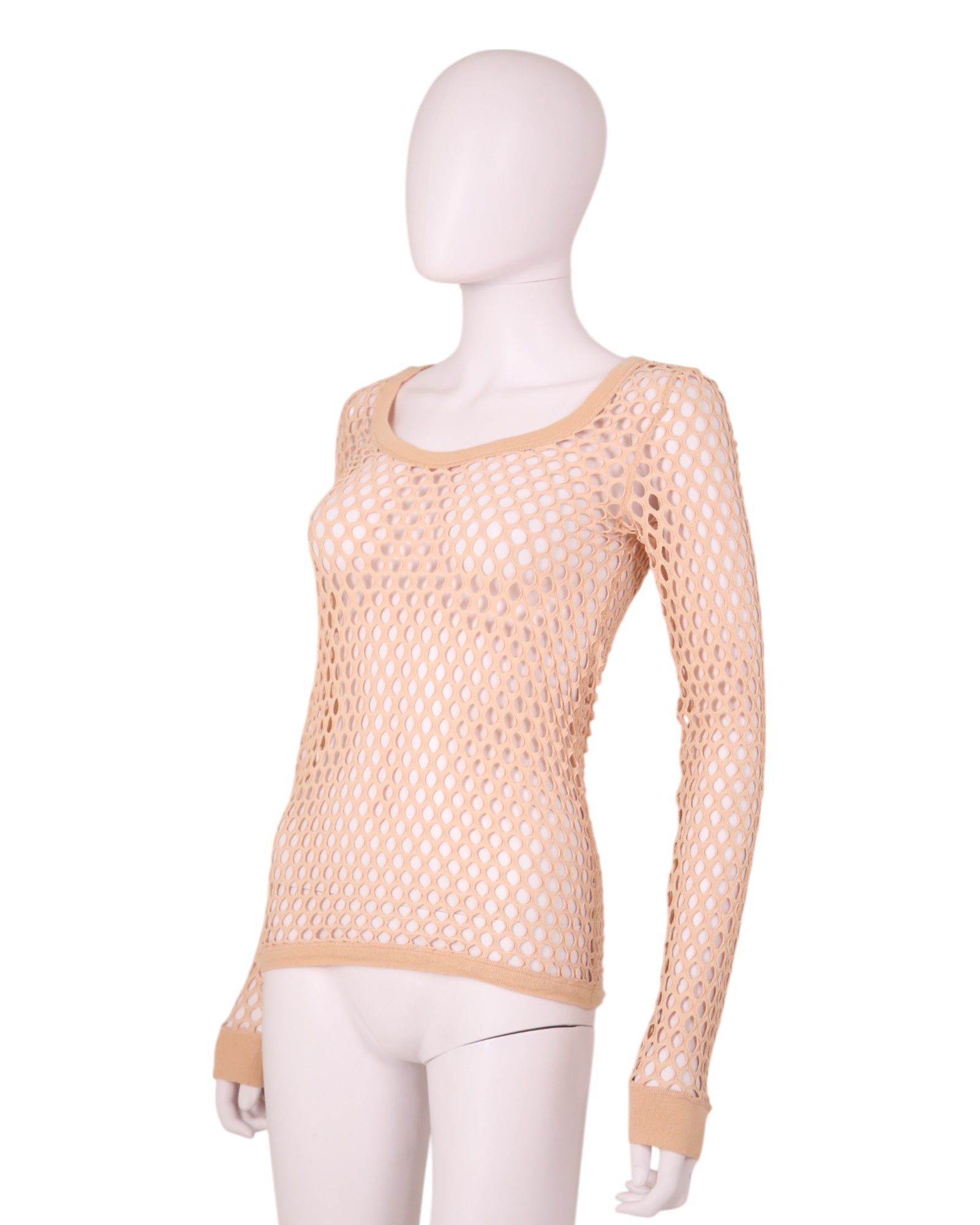 Dolce & Gabbana 2000's Honeycomb Cut-Out Pink Top Size S / US 4 / IT 40 - 2 Thumbnail
