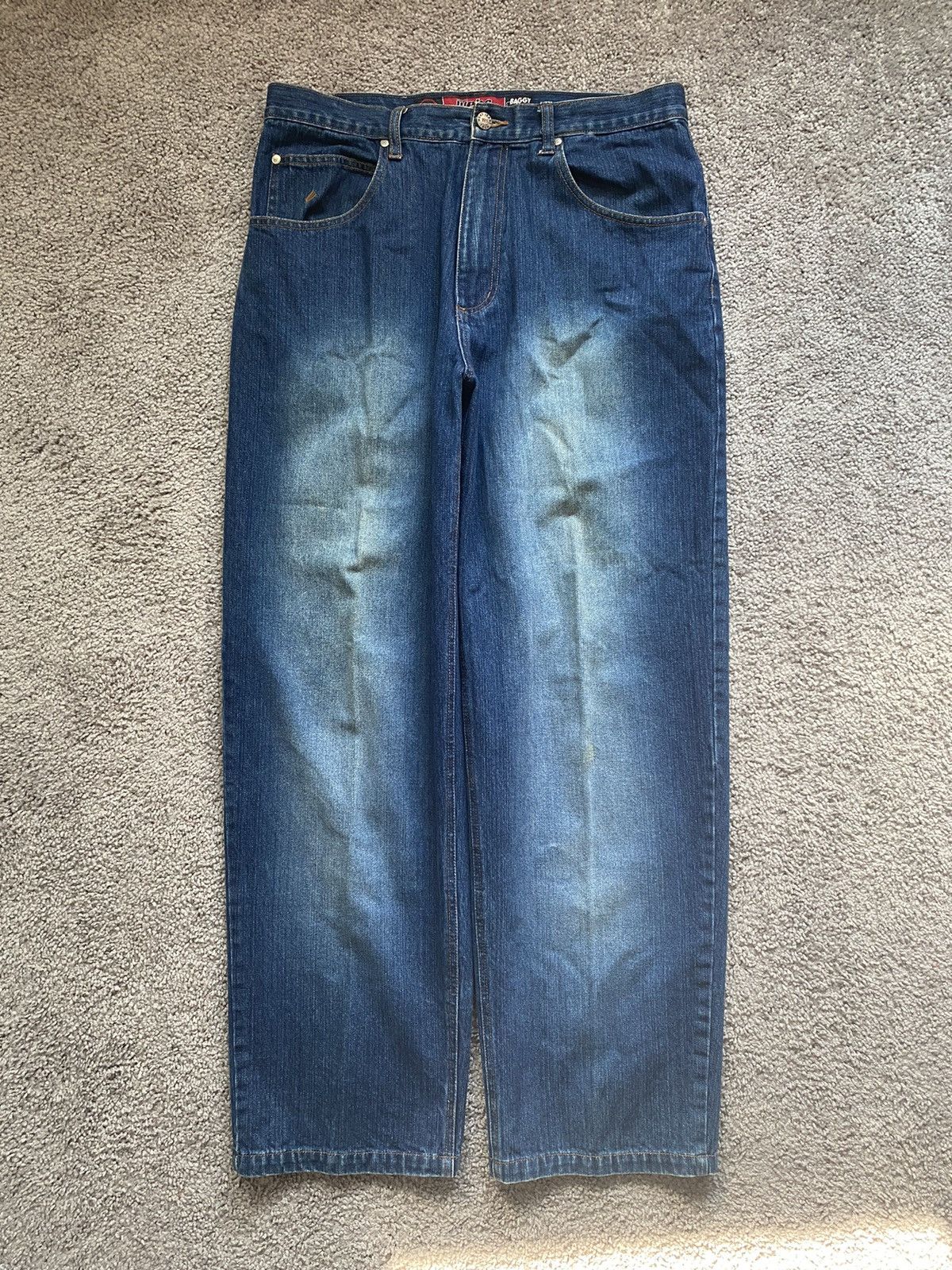 JNCO × Vintage Vintage Y2K Webs Baggy Fit Jeans 34x32 Size US 34 / EU 50 - 1 Thumbnail