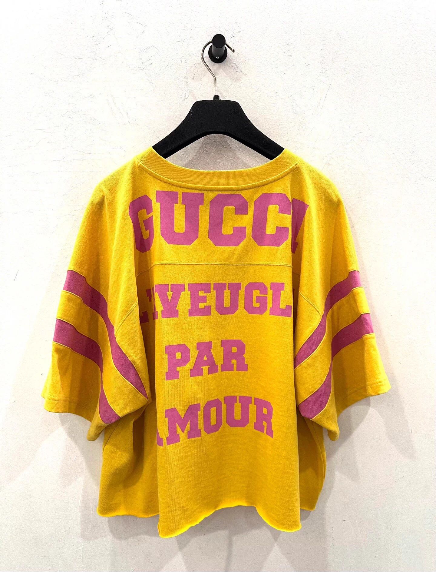 Gucci Gucci 1921 PinkLogo Yellow ShortSleeve Tee Women S Size S / US 4 / IT 40 - 3 Thumbnail